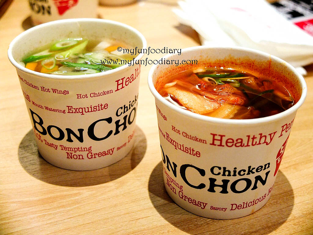 Chicken Soup and Kimchi Soup 