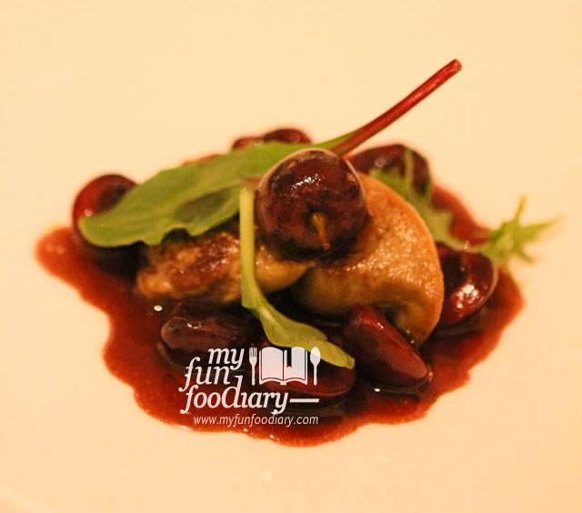 Pan Fried Duck Foie Gras with Cherry 