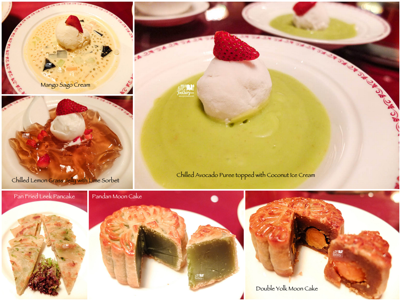 Various Dessert at Shang Palace