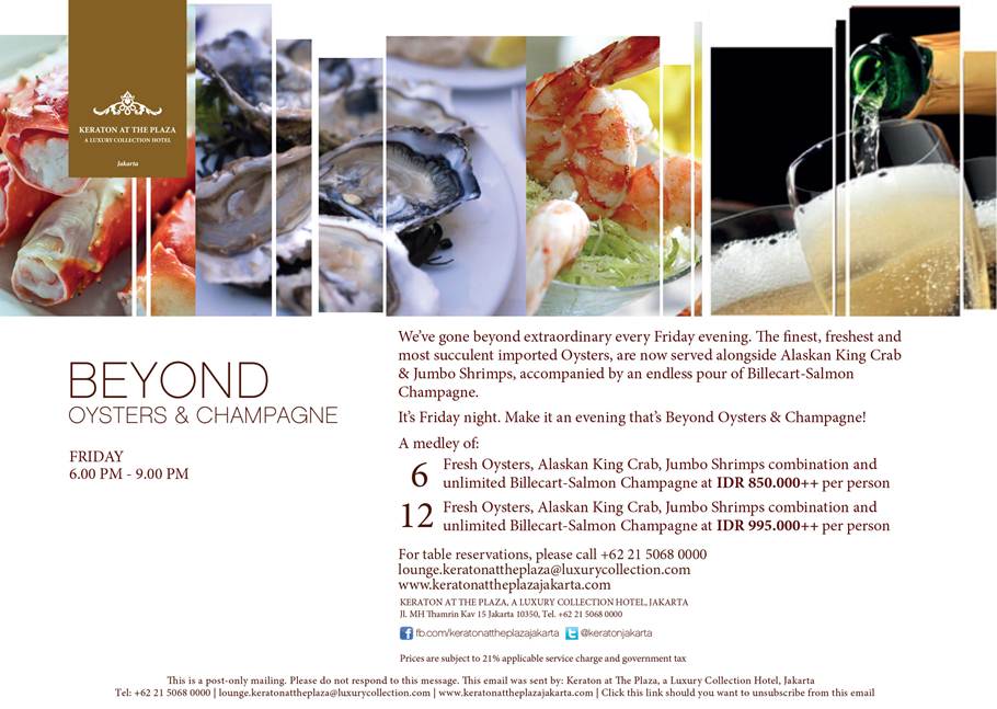 Beyond Oysters & Champagne