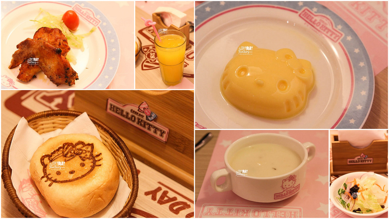 Compliment from Set Menu Main Course Hello Kitty Cafe