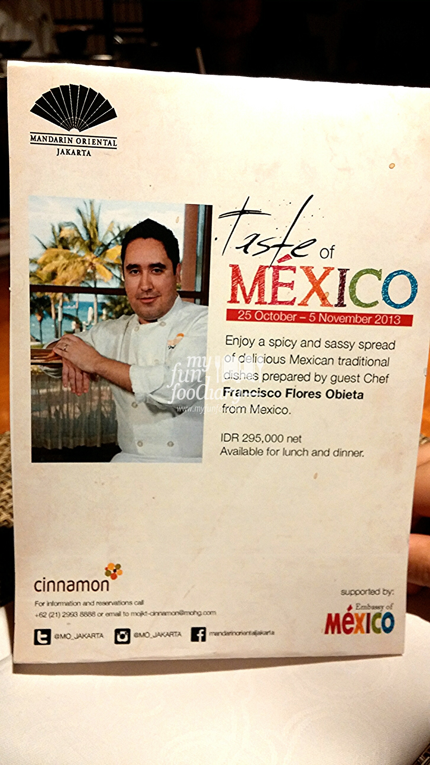 Promotion Taste of Mexico 