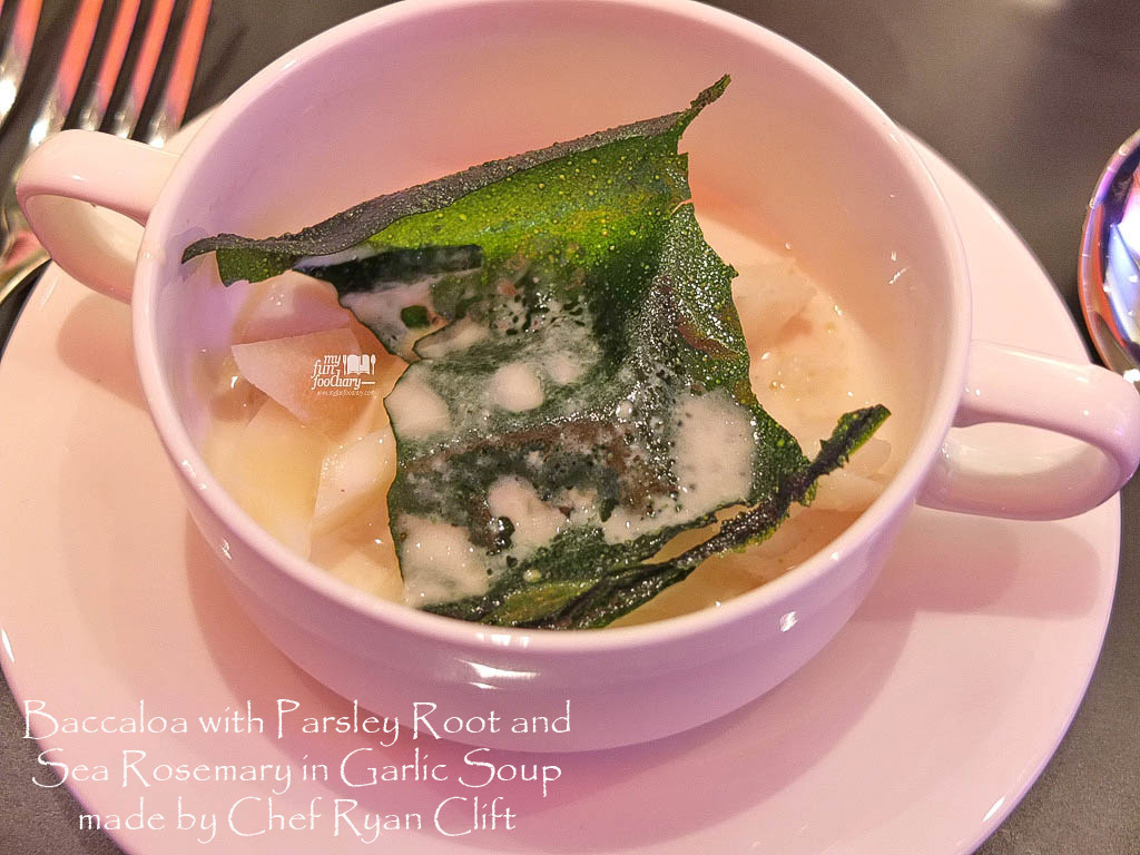 Baccaloa Parsley Root Garlic Soup Sea Rosemary at Moovina Plaza Indonesia by Chef Ryan Clift  - by Myfunfoodiary 01