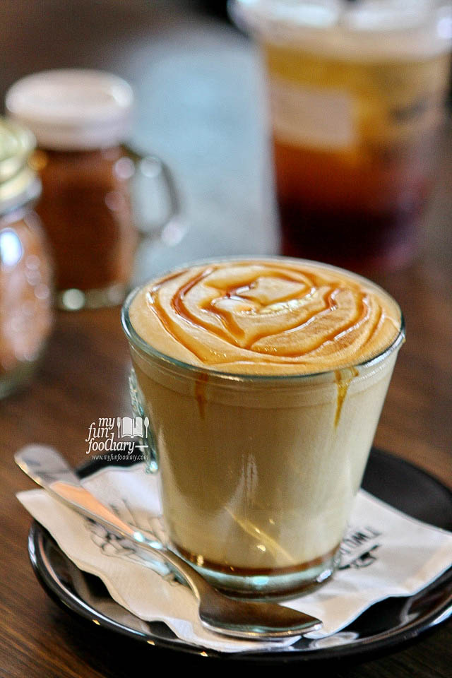 Caramel Latte Machiato at Two Cents Coffee - by Myfunfoodiary