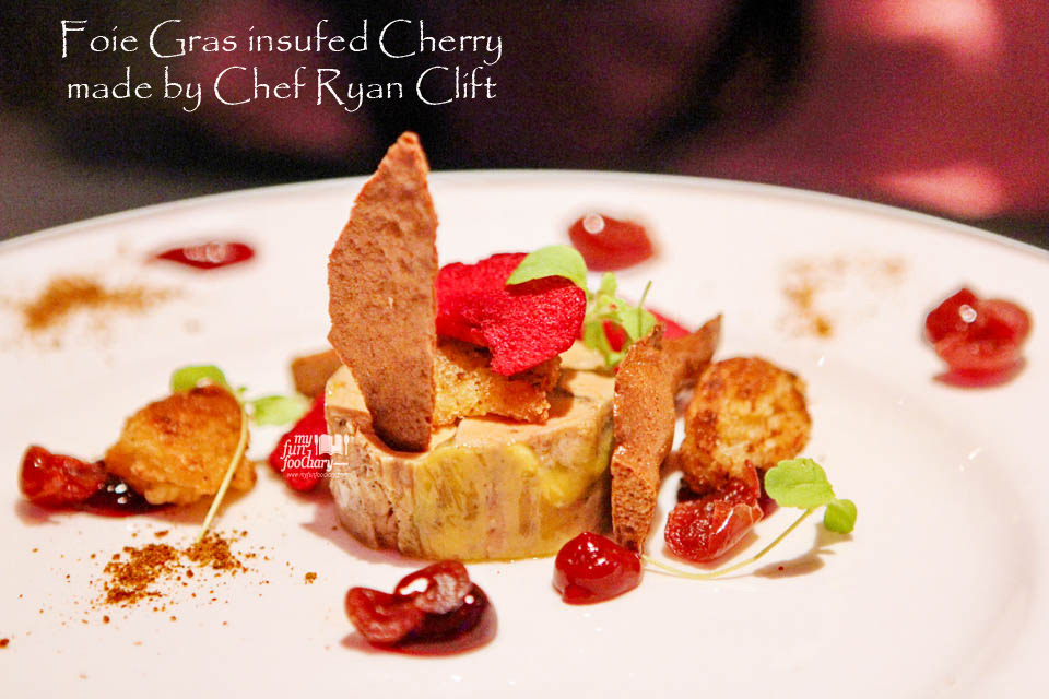 Foie Gras insufed Cherry made by Chef Ryan Clift Tippling Club at Moovina Plaza Indonesia for Secret Dinner with Singapore Tourism Board - by Myfunfoodiary 01