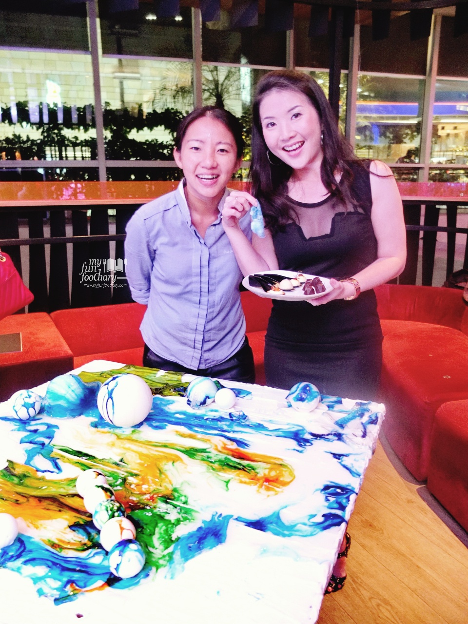 Mullie Marlina with Dessert Queen and Pastry Chef Janice Wong 2am Dessert Bar owner at Moovina Plaza Indonesia for Secret Dinner with Singapore Tourism Board - nyfunfoodiary