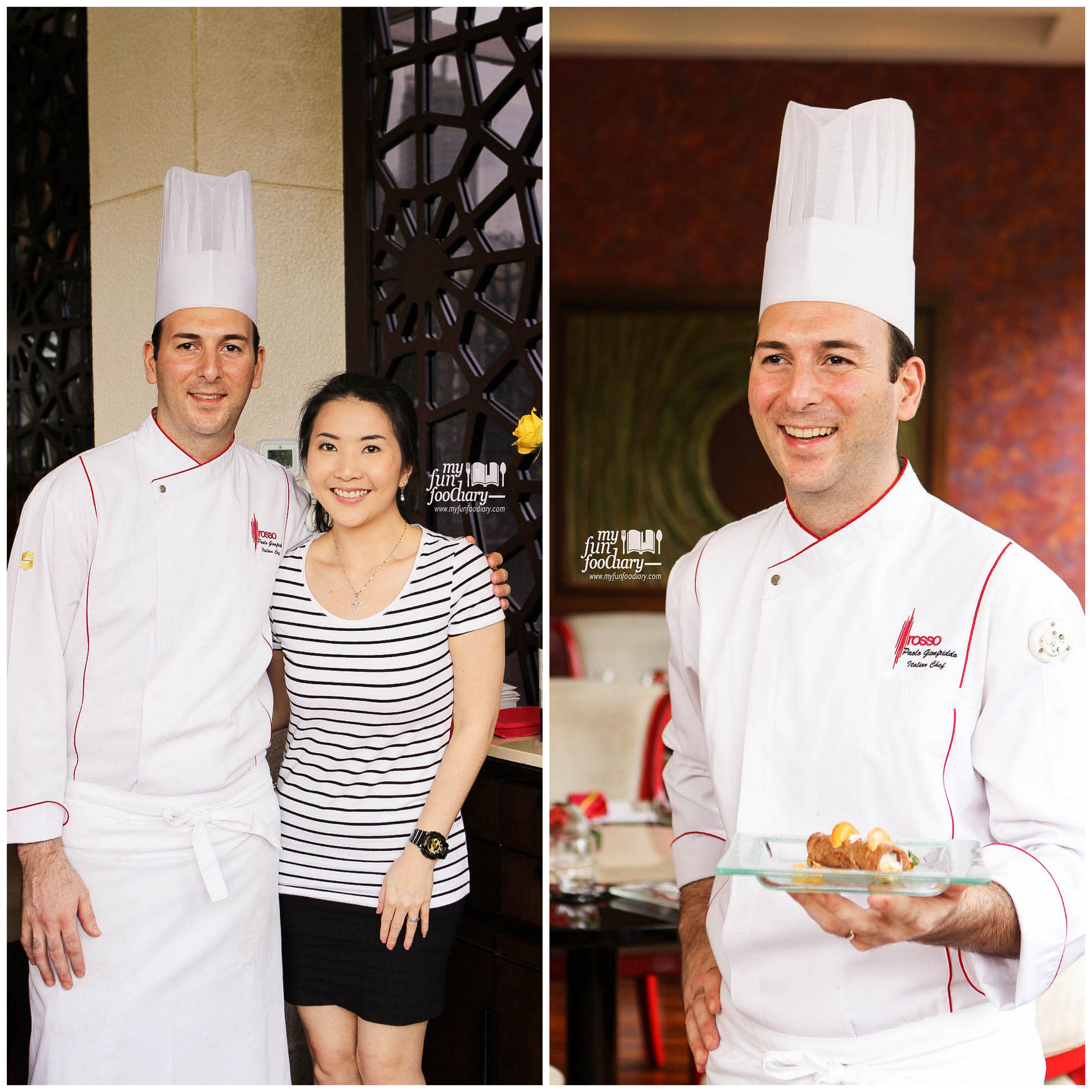Mullie and Chef Paolo Gionfriddo at Rosso Shangri-La Jakarta by Myfunfoodiary