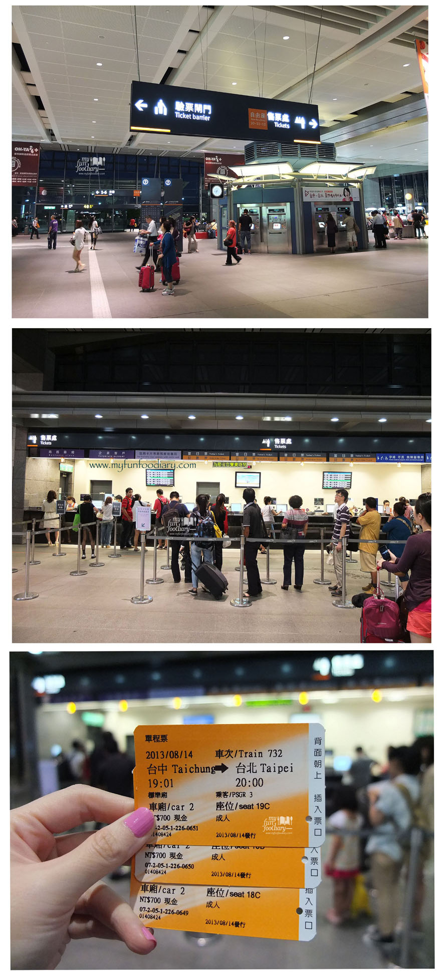 Beli Tiket HSR Taichung Taipei di Taichung Bus Station - by Myfunfoodiary