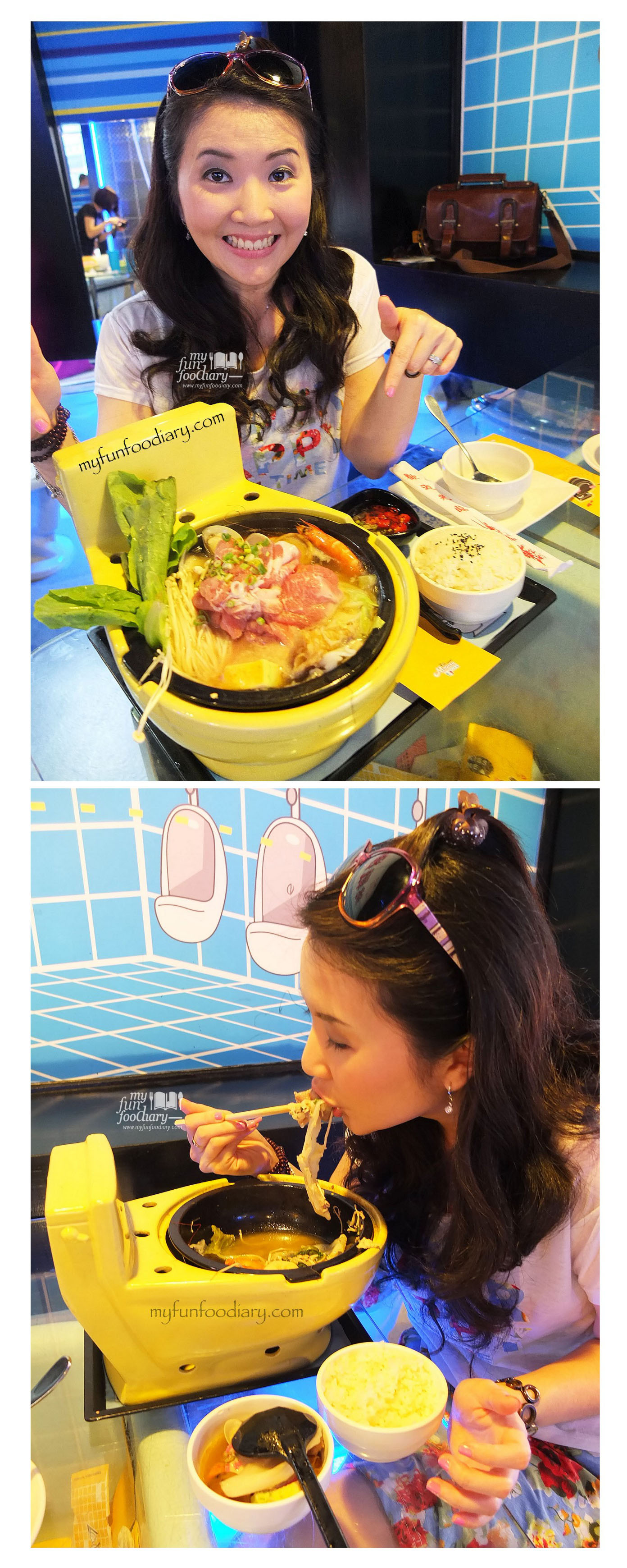 Enjoying Yummy Signature Modern Hot Pot at Modern Toilet Cafe Taiwan - by Myfunfoodiary