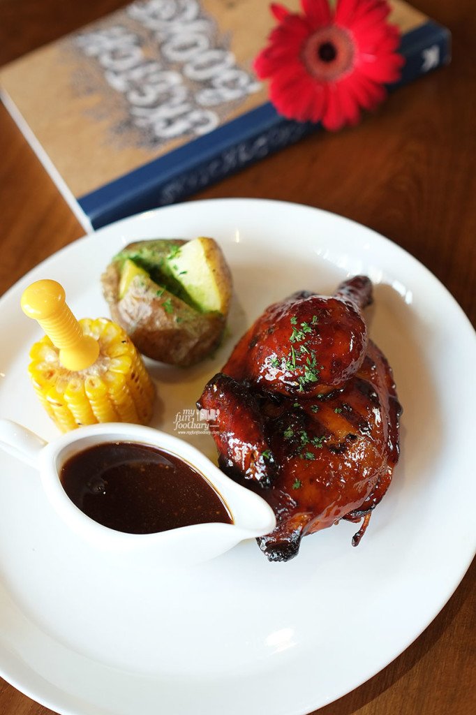 BBQ Chicken with Grilled Corn and Baked Potato at Canteen Pacific Place by Myfunfoodiary