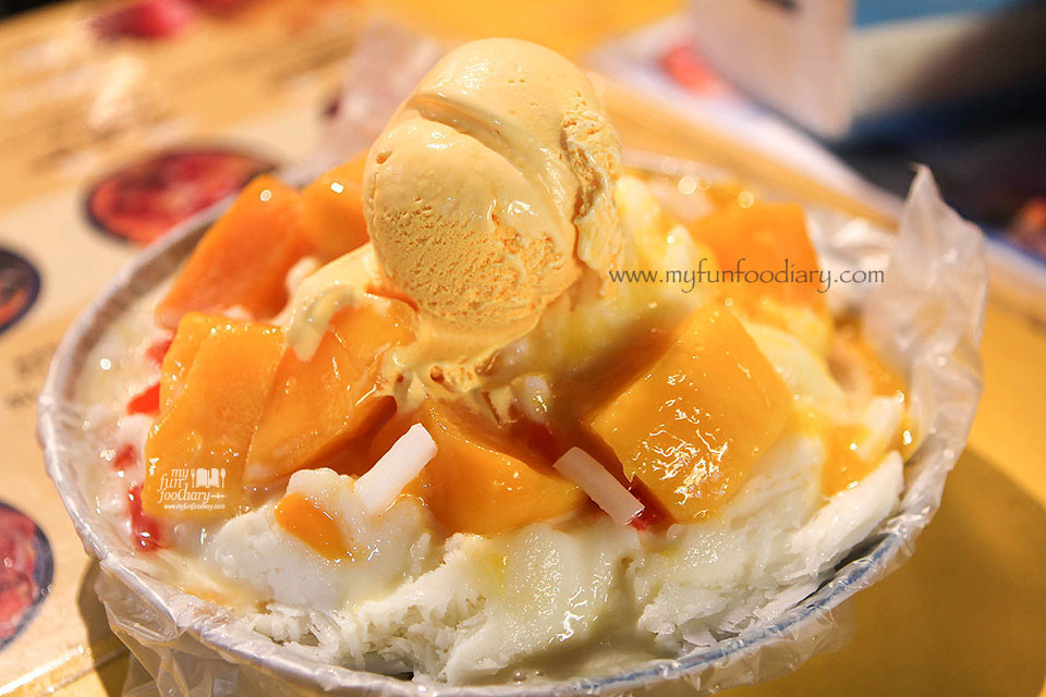 Es Serut Buah Mangga or Mango Ice Dessert at Rao He Night Market Taiwan by Myfunfoodiary
