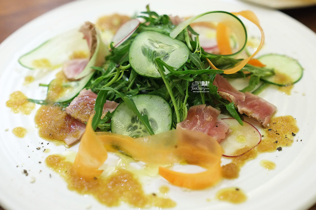 Tuna Salad with Japanese Radish Sauce at AW Kitchen by Akira Watanabe - by Myfunfoodiary
