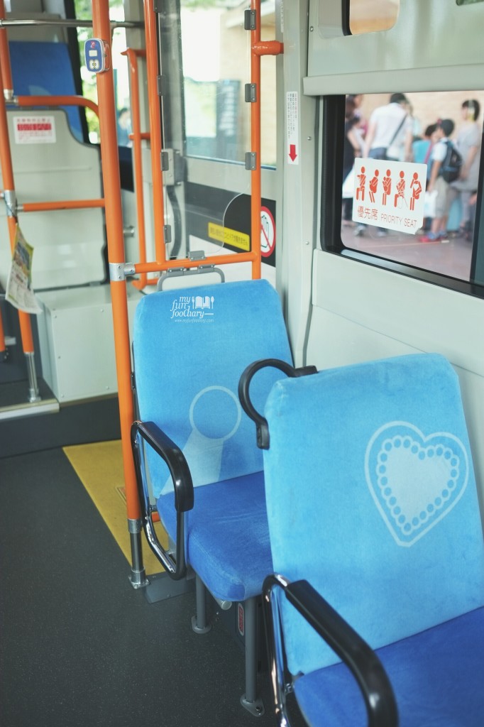 Cute Seating inside Doraemon Bus by Myfunfoodiary