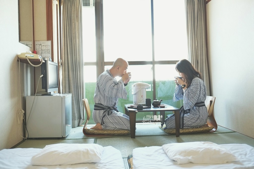 Our Tea Time inside our Ryokan in Japan - by Myfunfoodiary