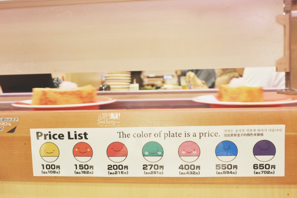 Sushi Price List at Premium Sushi Train Kaio Sushi by Myfunfoodiary