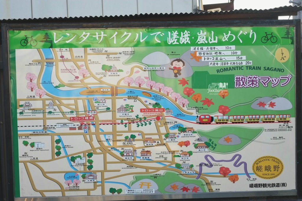 Arashiyama Local Map Area in Kyoto by Myfunfoodiary