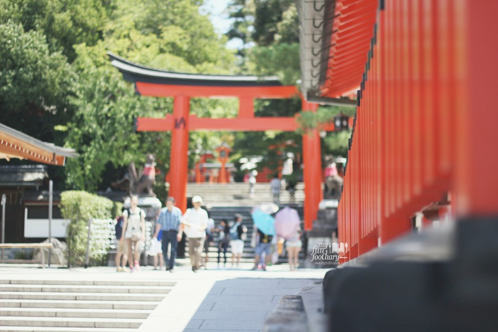 View from The Main Hall at Fushimi Inari Taisha by Myfunfoodiary