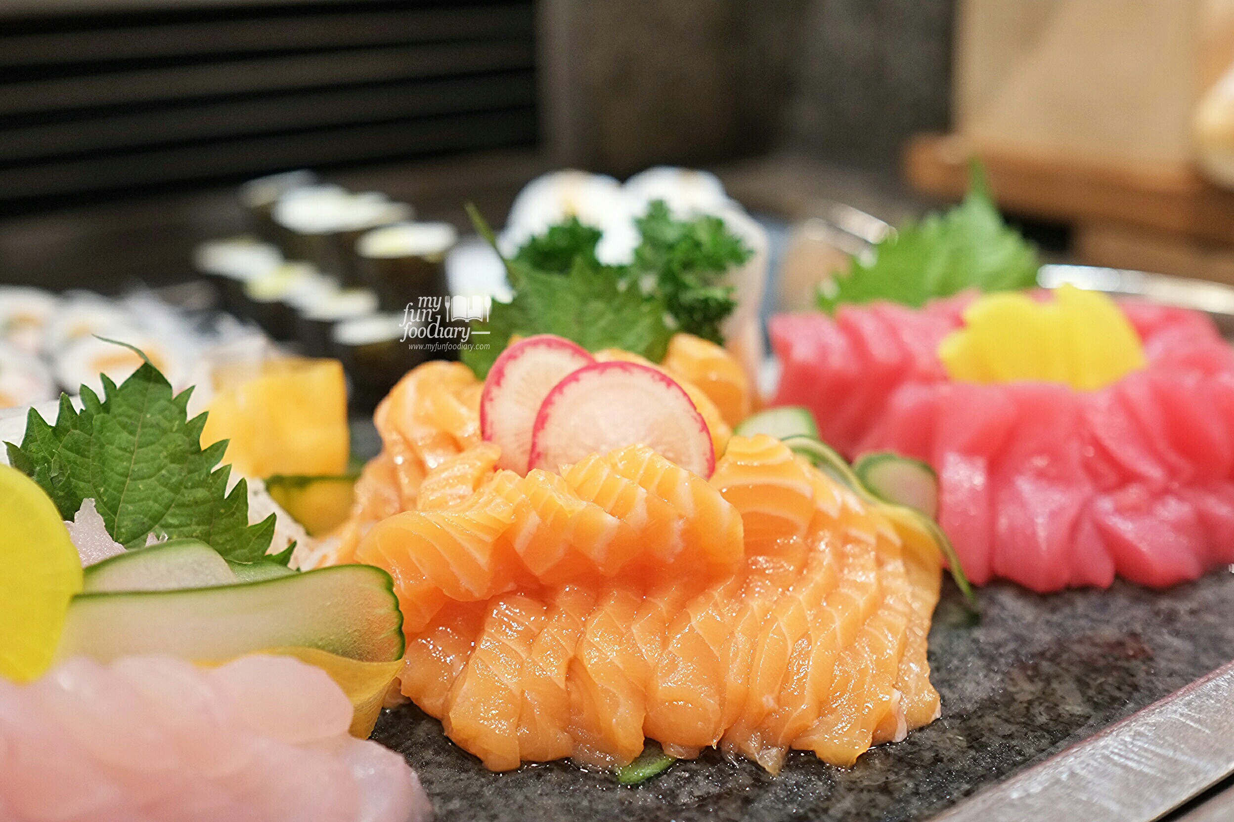 Sashimi and Salmon at Seasons Cafe by Myfunfoodiary