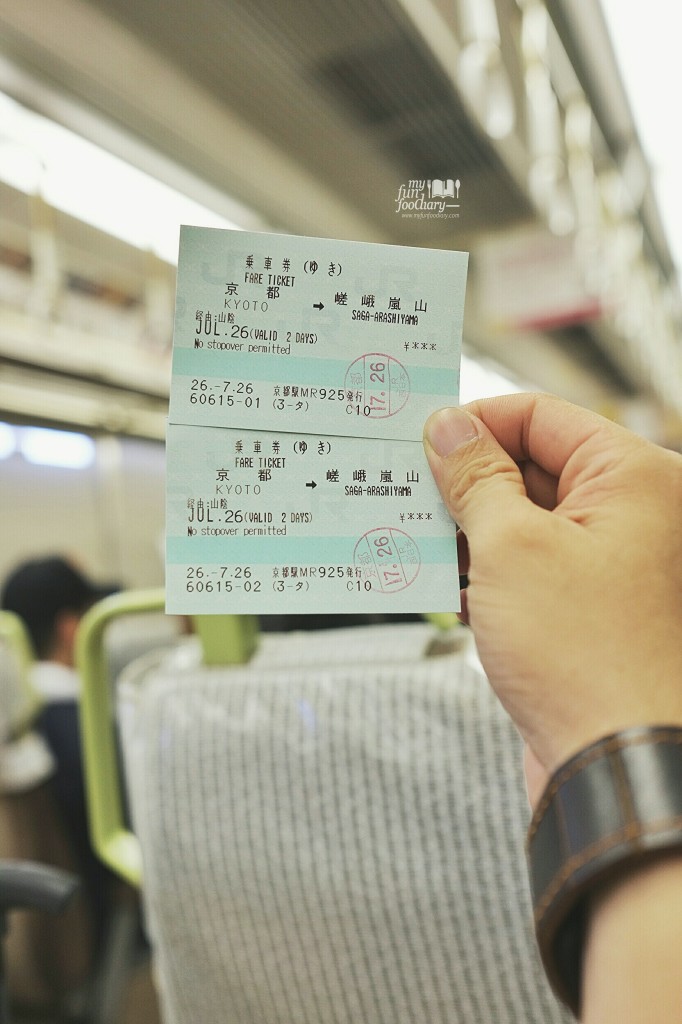 Train Ticket from Kyoto to Arashiyama by Myfunfoodiary