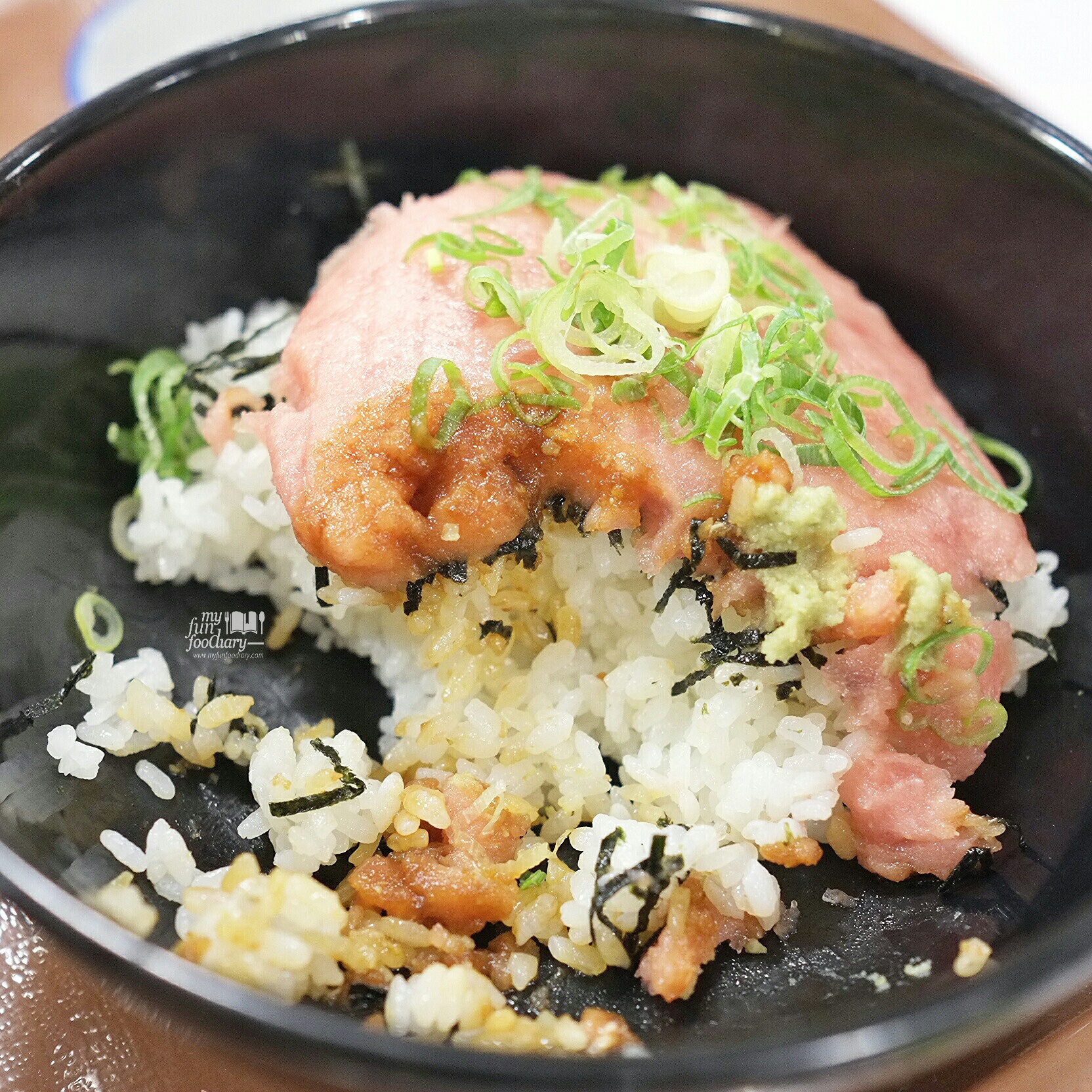 Tuna Sashimi Bowl at at Sukiya Gyudon Japan by Myfunfoodiary