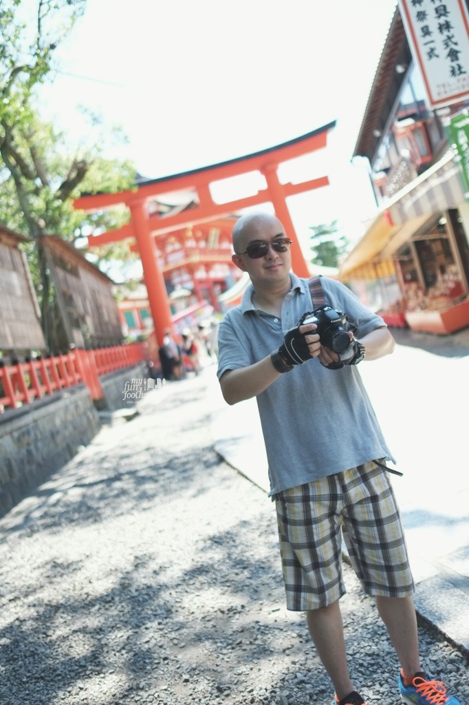 Andy at at Fushimi Inari Taisha Kyoto by Myfunfoodiary