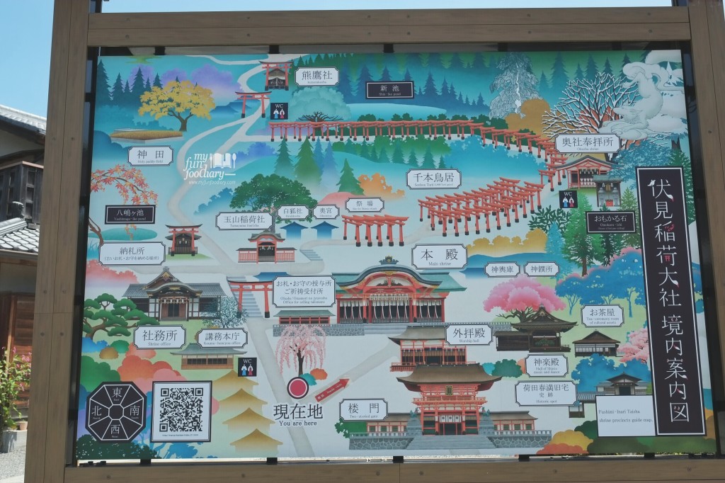 Overall Maps Fushimi Inari Taisha Kyoto - by Myfunfoodiary
