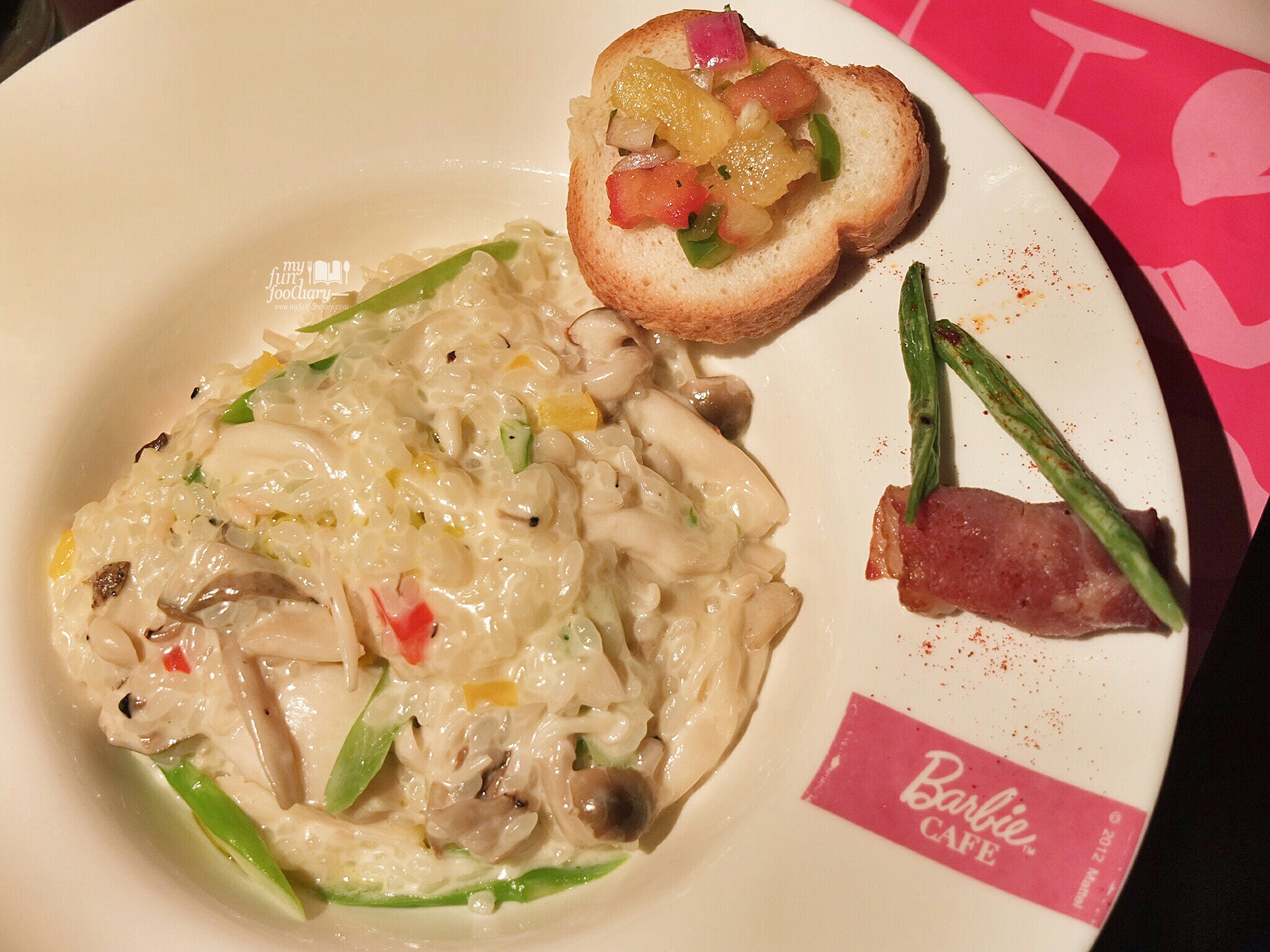 Risotto Asparagus Mushroom at Barbie Cafe Taiwan by Myfunfoodiary