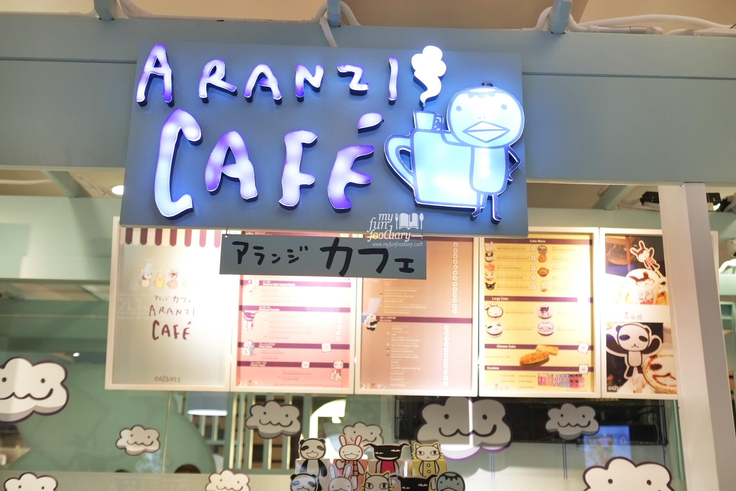 Signboard at Aranzi Cafe Jakarta by Myfunfoodiary