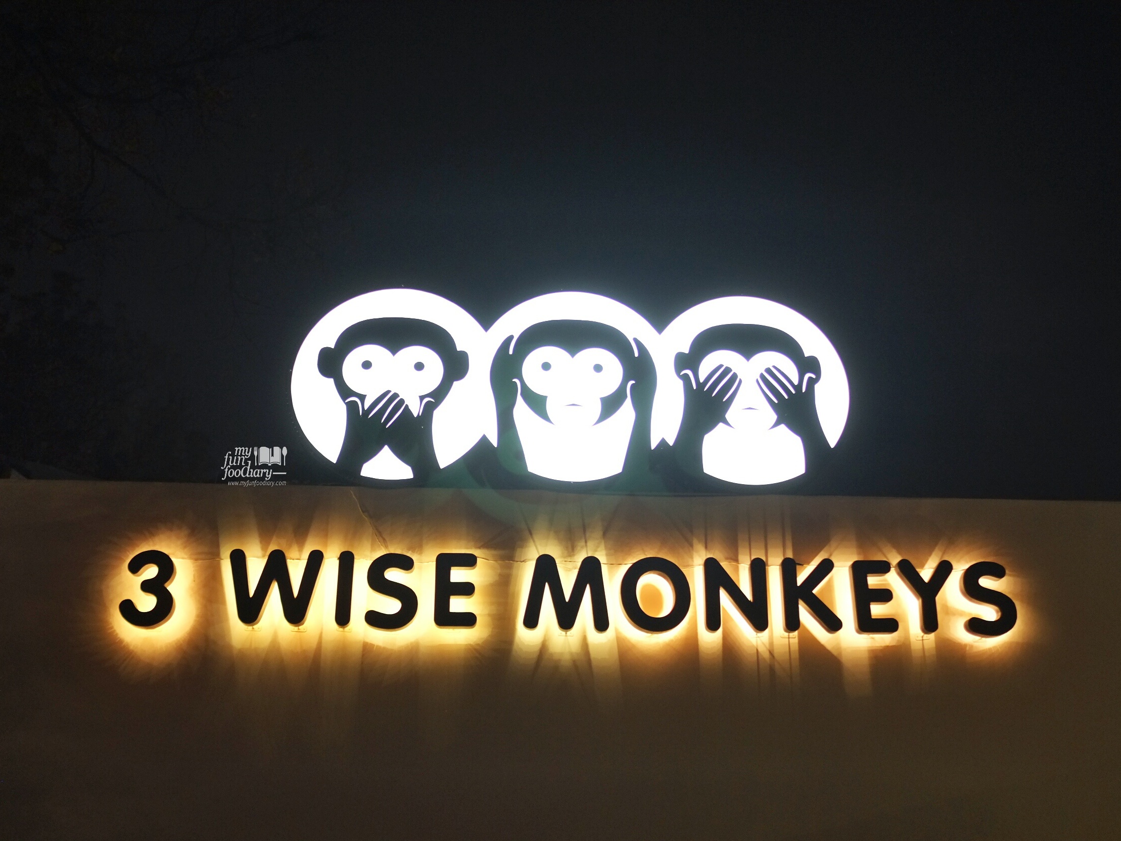3 Wise Monkeys Signboard by Myfunfoodiary