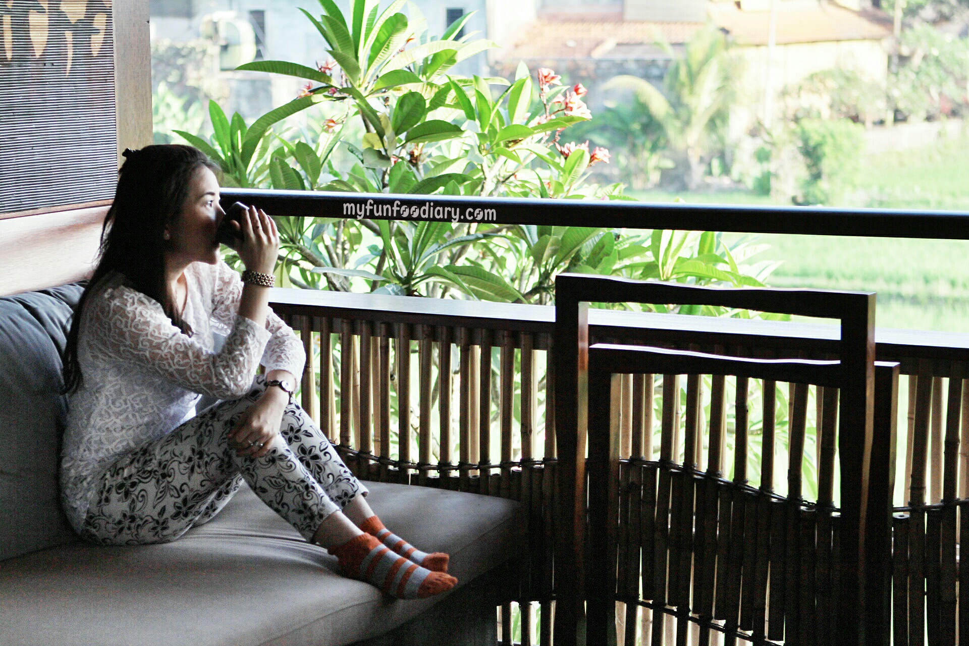 Enjoying My Coffee Time at The Balcony - Alaya Resort Ubud by Myfunfoodiary