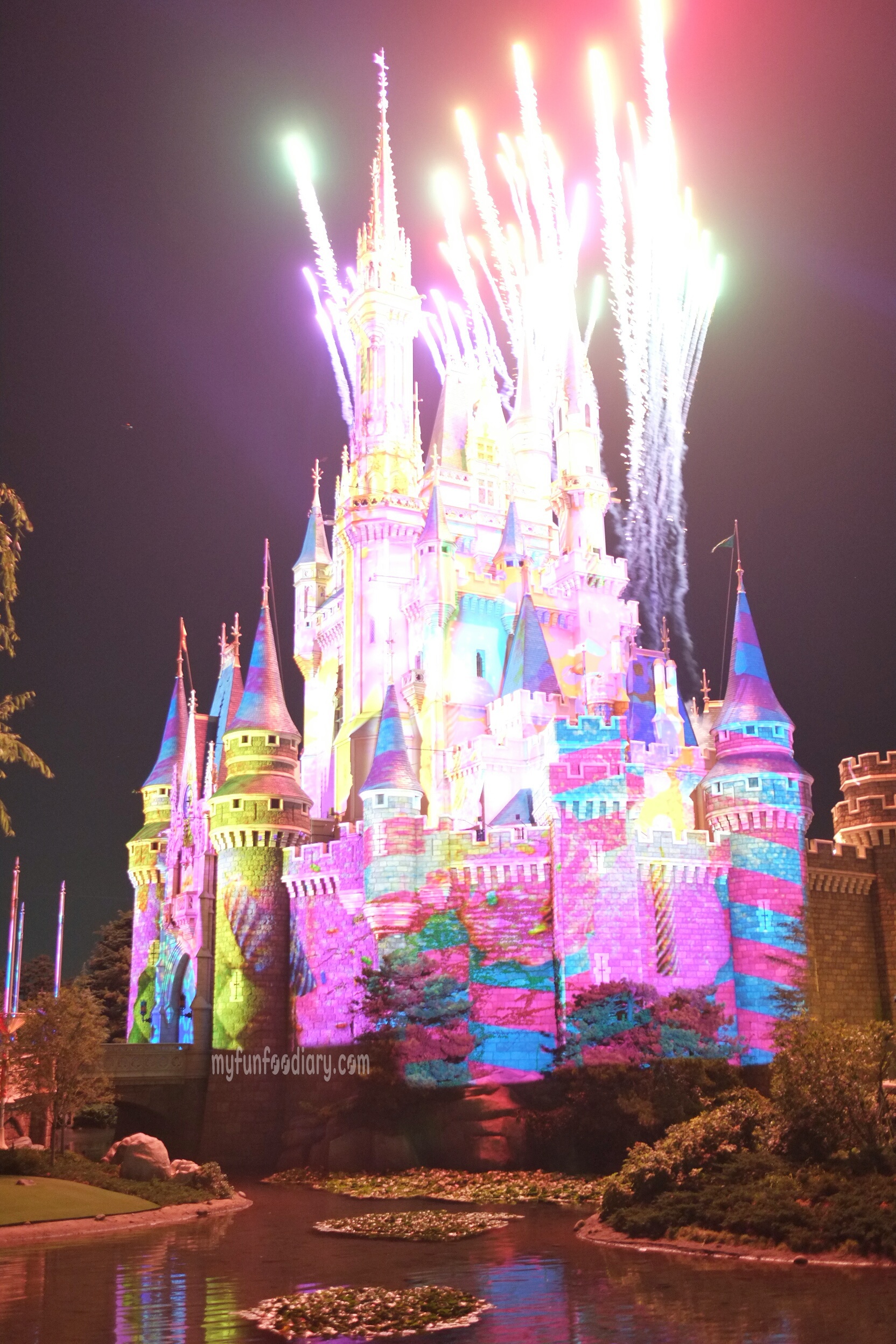 3D Mapping on Cinderella Castle at Tokyo Disneyland by Myfunfoodiary 01