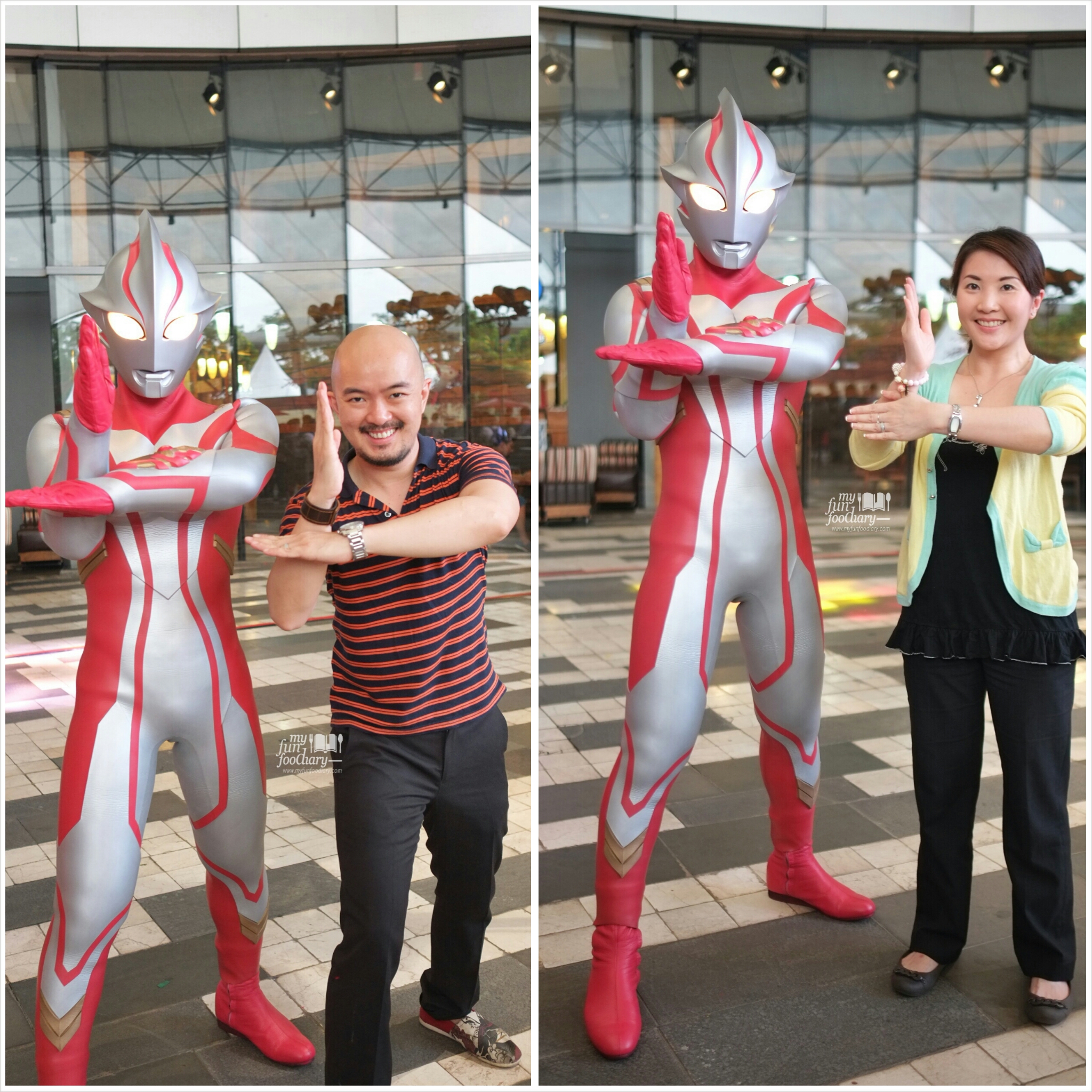 Andy and Mullie with Ultraman Mebius - by Myfunfoodiary