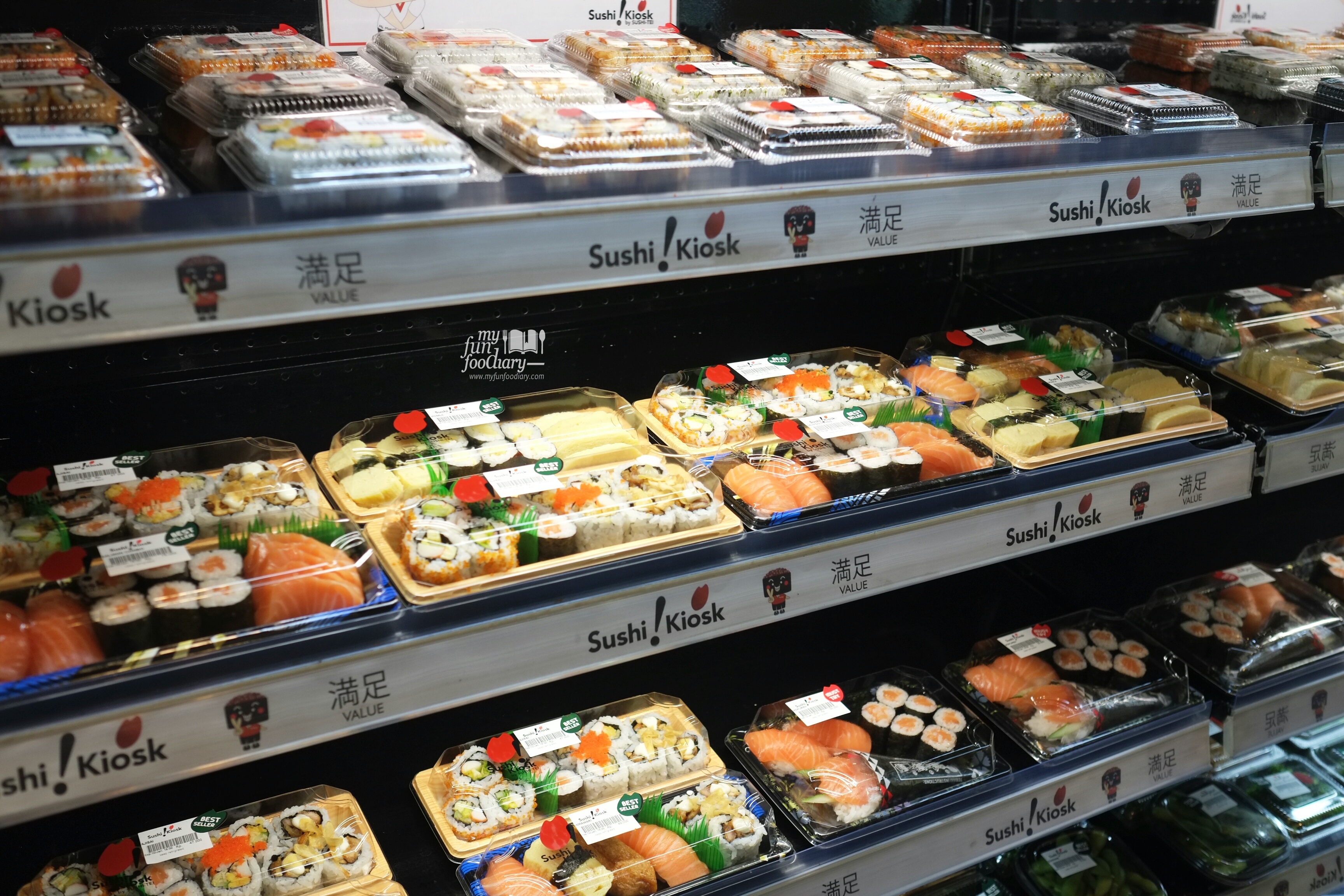 Rack Display Sushi Kiosk by Sushi Tei - by Myfunfoodiary