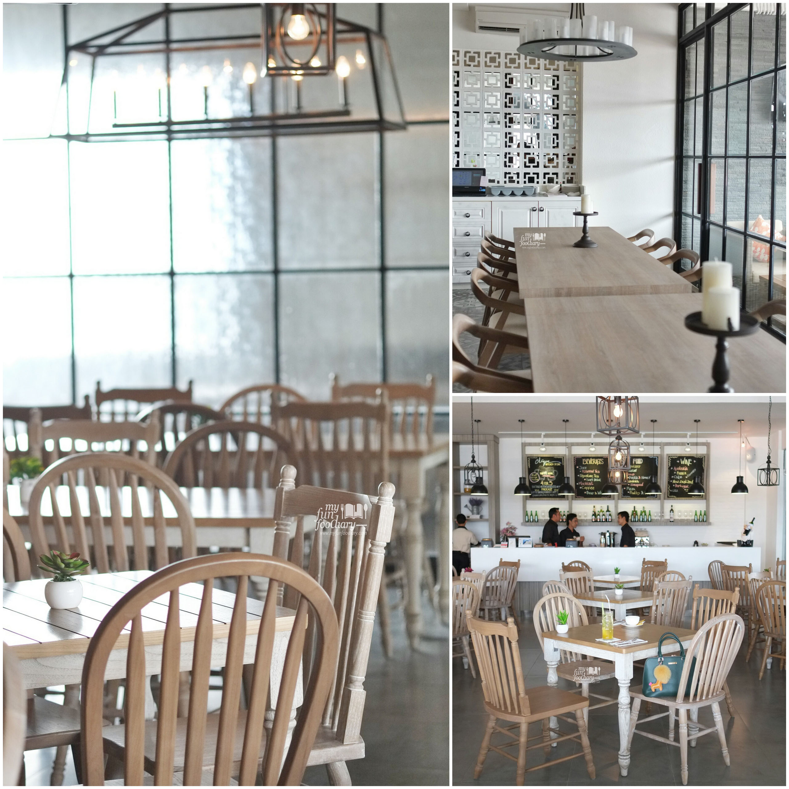 Ambiance indoor at Clique Kitchen and Bar by Myfunfoodiary collage
