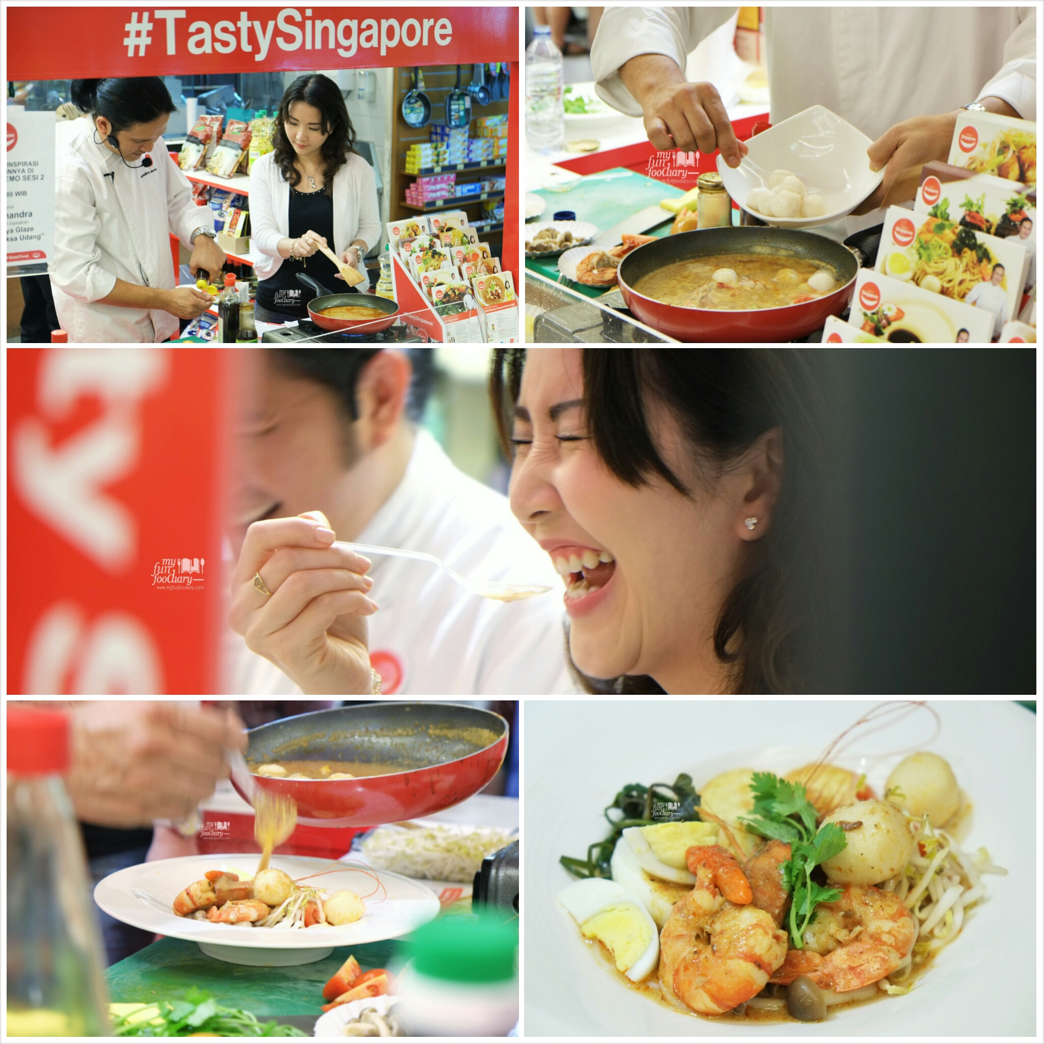 Cooking Laksa Udang with Chef Chandra at Tasty Singapore by Myfunfoodiary