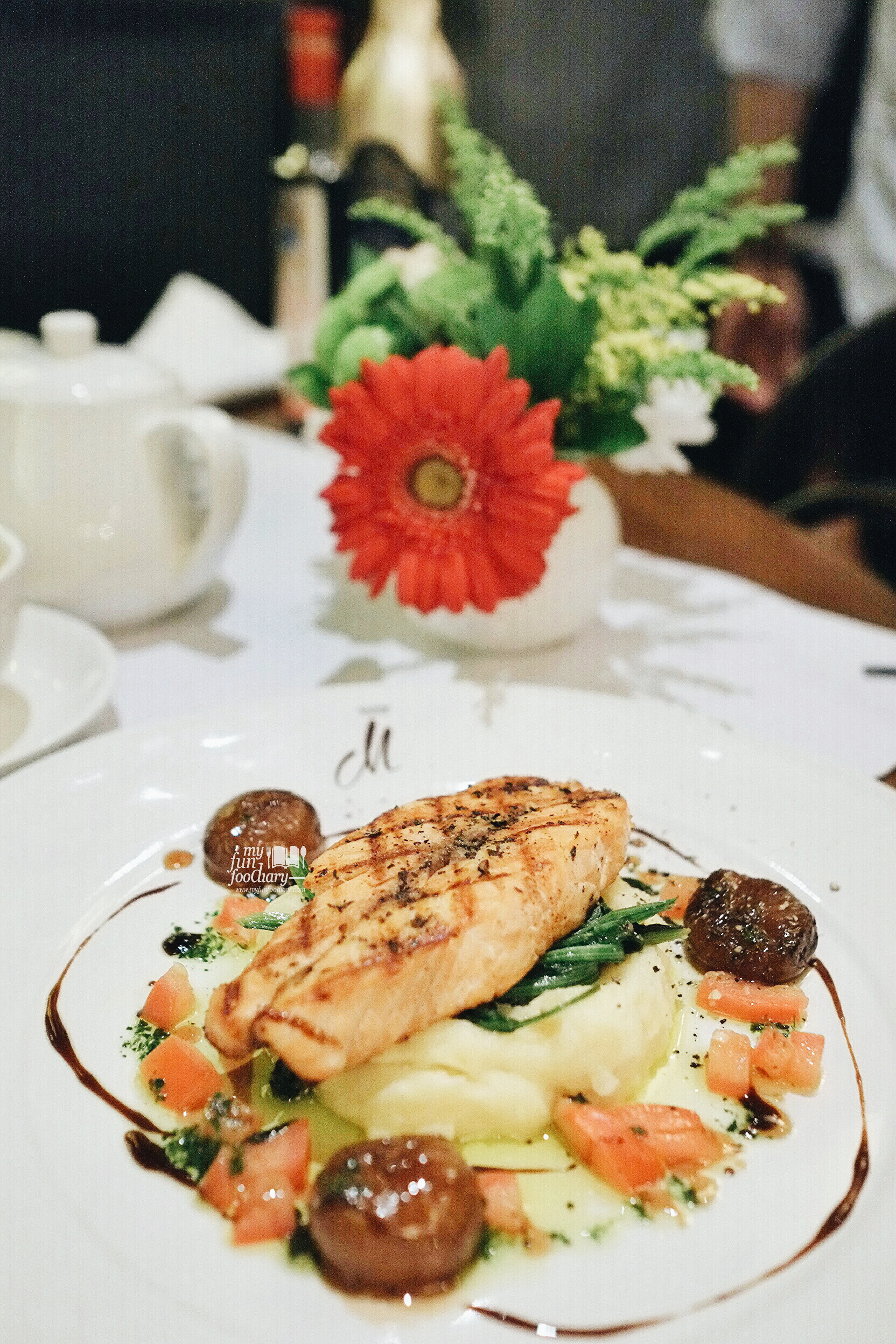 Grilled Salmon Steak at Caffe Milano by Myfunfoodiary