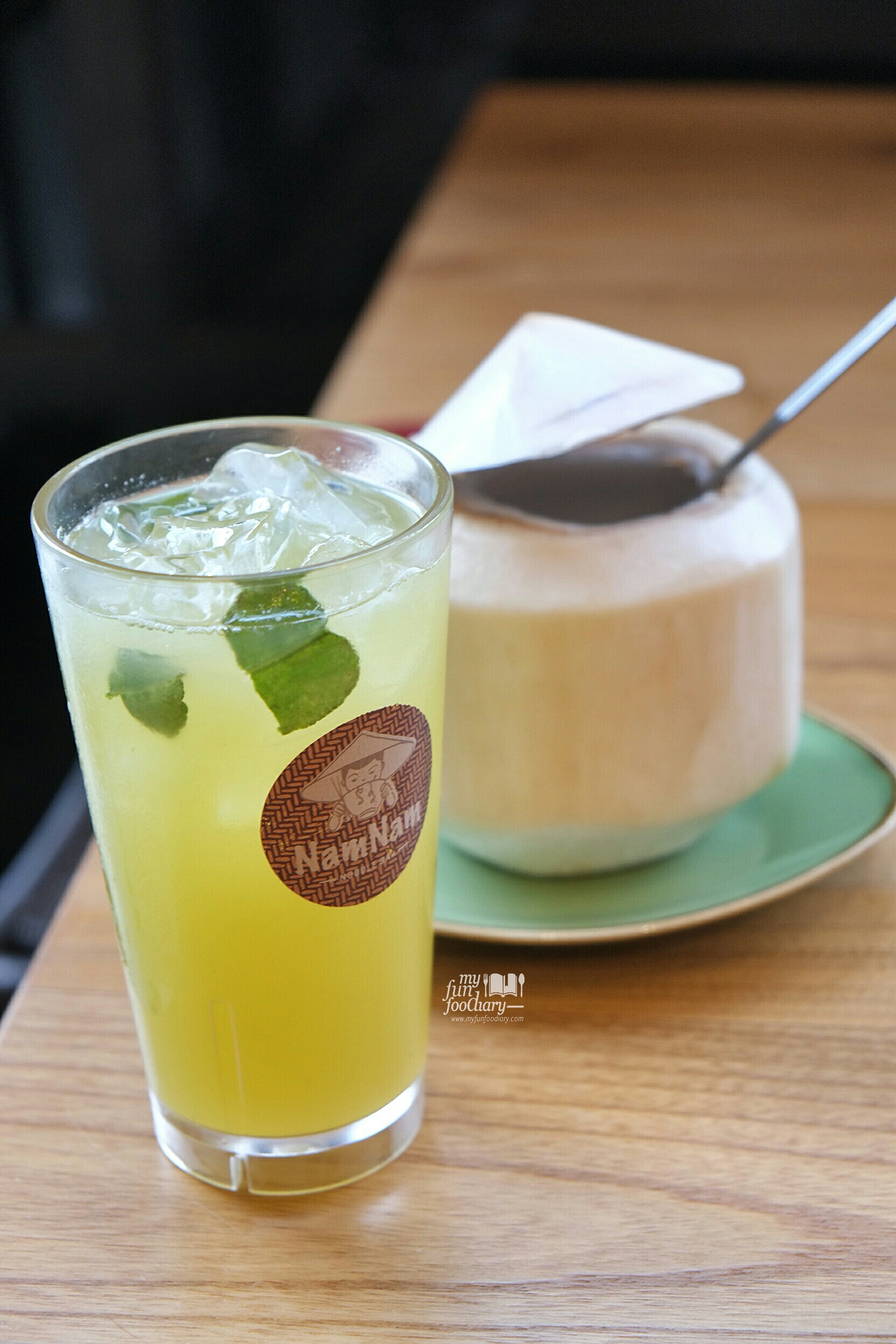 Sugarcane and Young Coconut at Nam Nam Noodle Bar by Myfunfoodiary.jpg