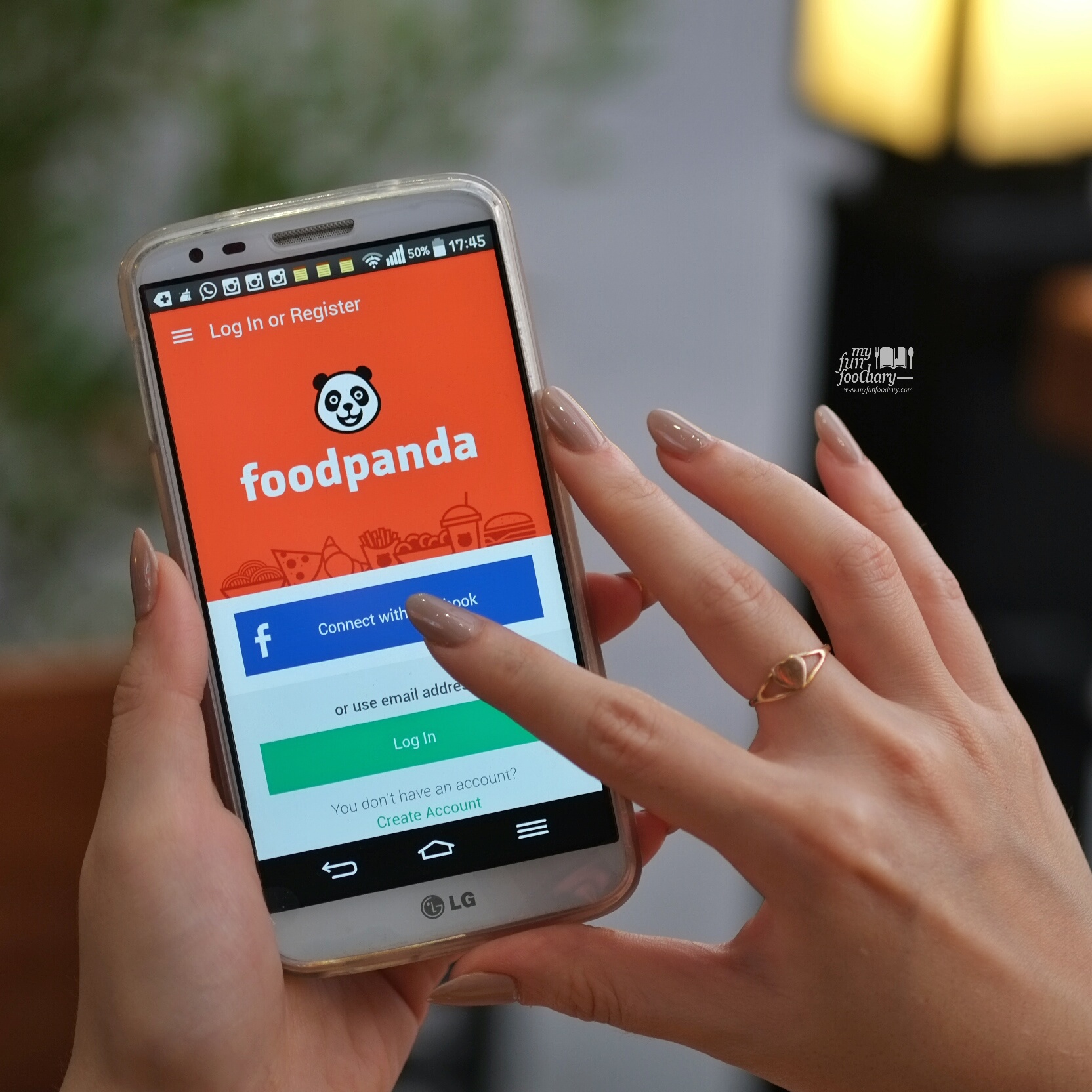 Registering to foodpanda apps on mobile by myfunfoodiary