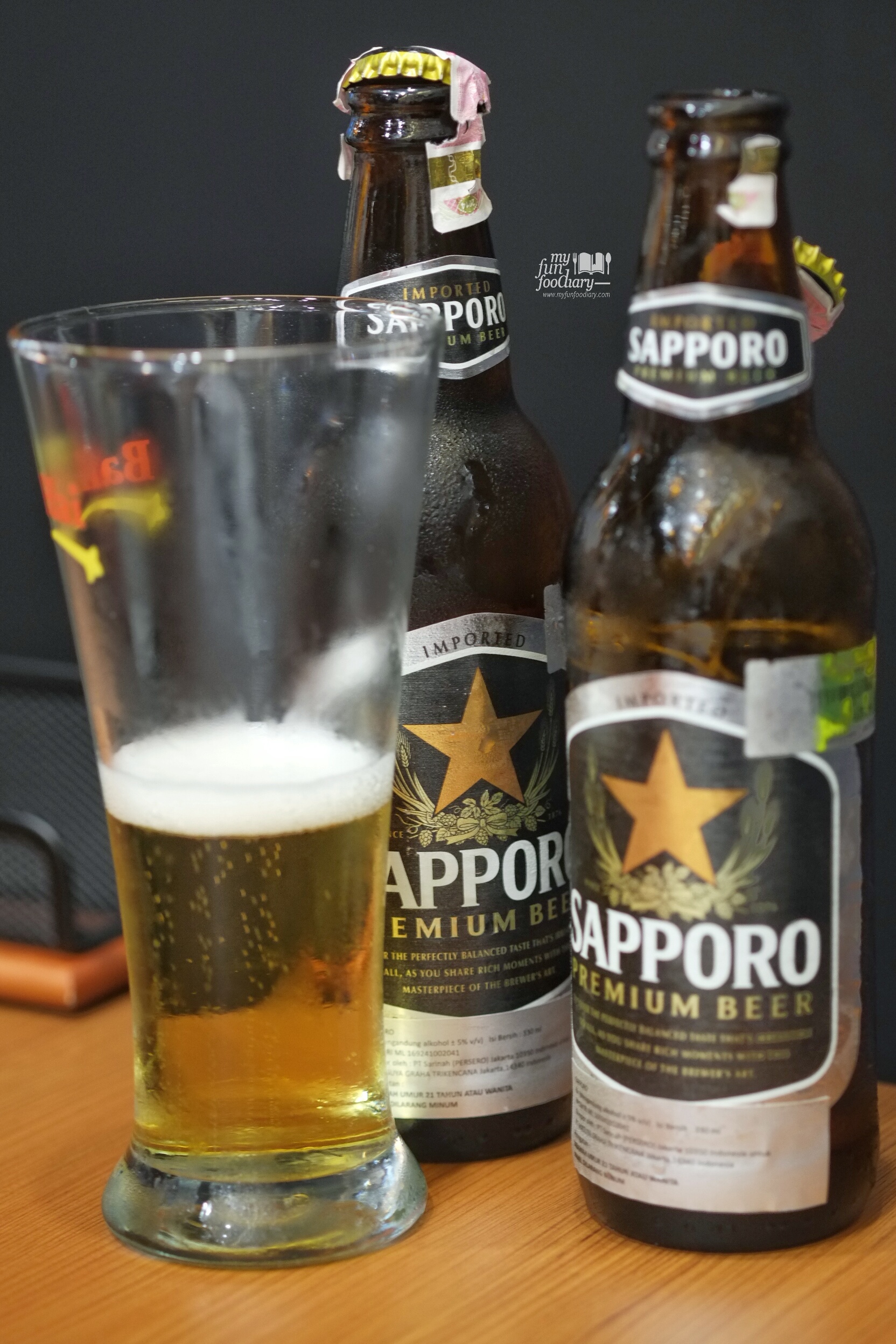 Sapporo Beer at Bariuma Ramen by Myfunfoodiary
