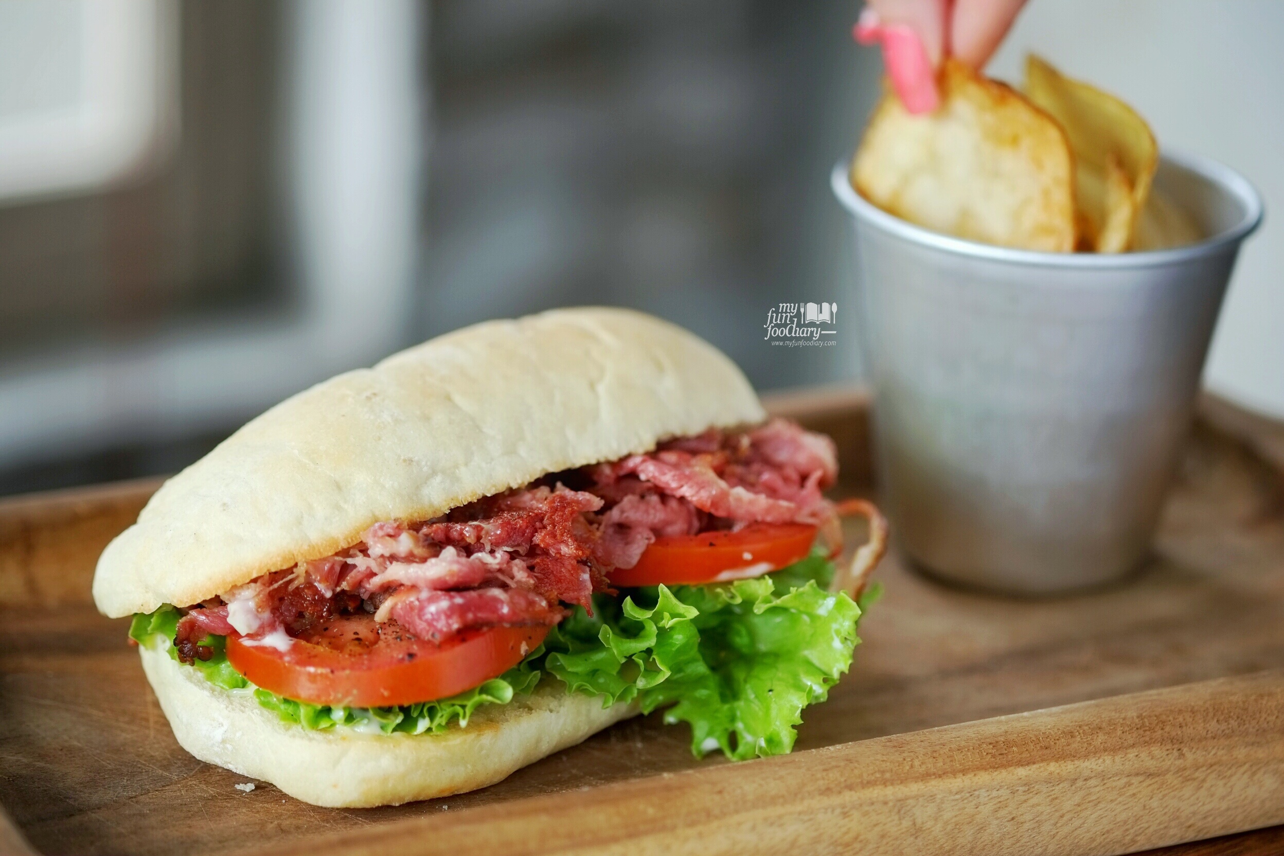 Beef BLT Sandwich at Brown Bag Kemang by Myfunfoodiary