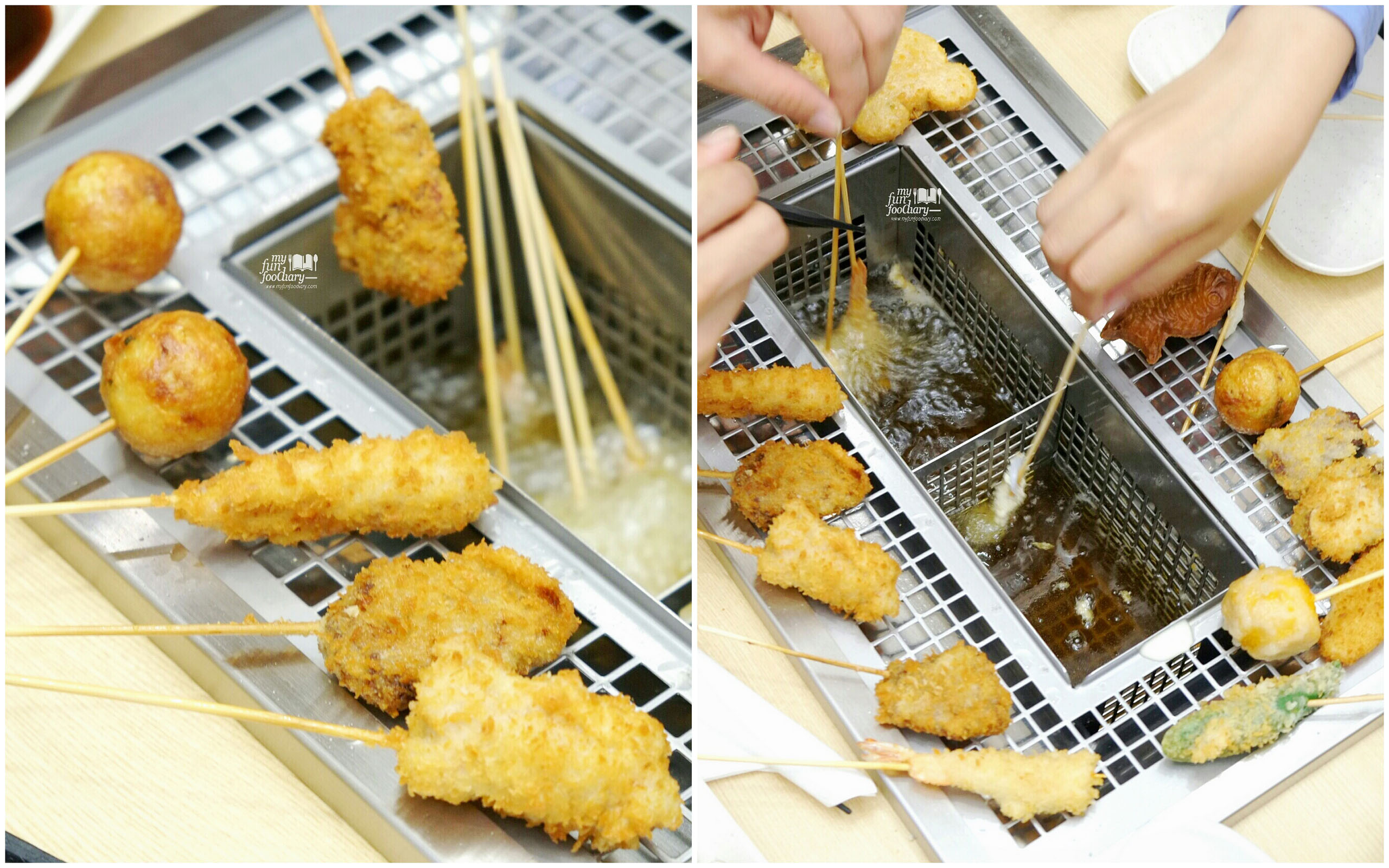 Fun Cooking Process at Kushiya Monogatari by Myfunfoodiary