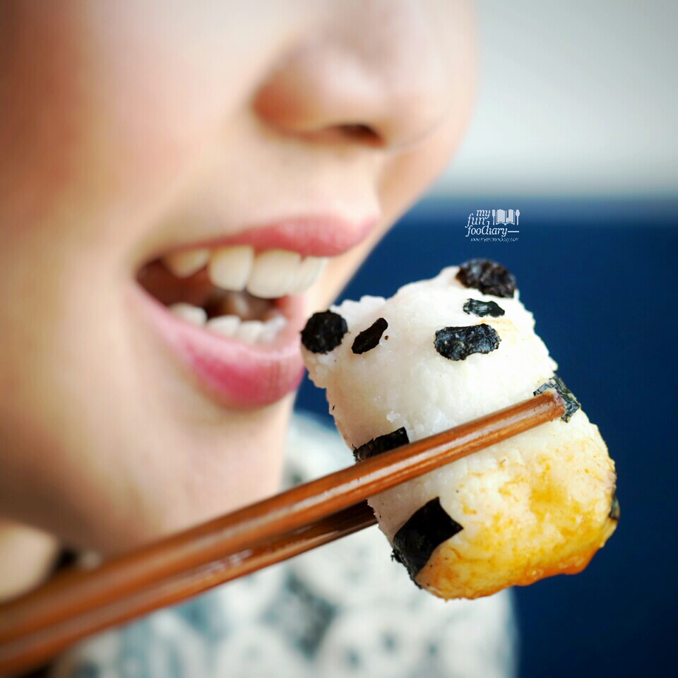 Mullie and Panda-shaped rice by Myfunfoodiary