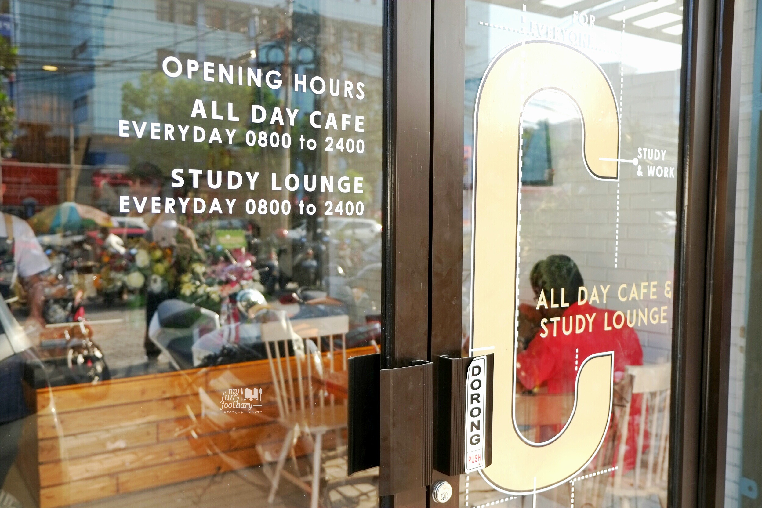Opening Hours Cafetaria Study Lounge by Myfunfoodiary