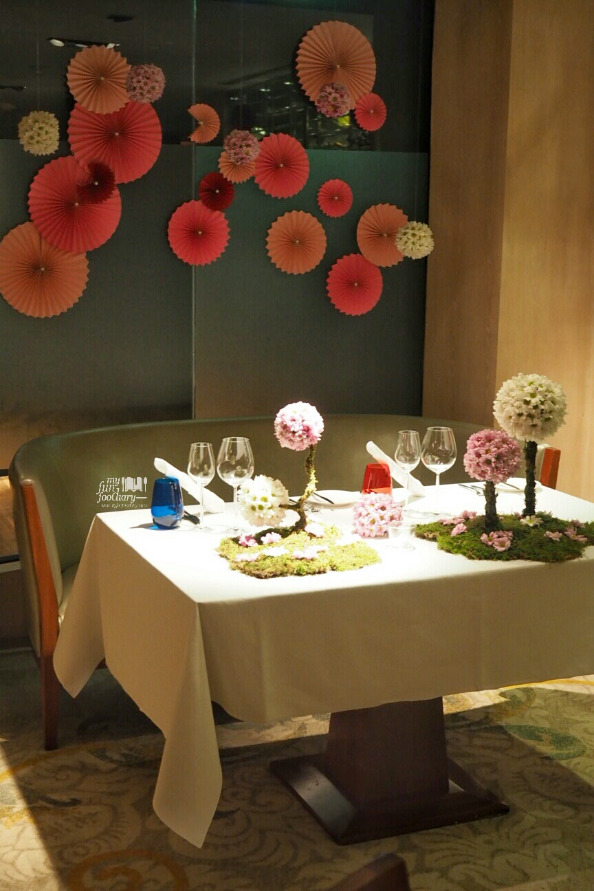 Romantic dinner set-up at Lyon Restaurant by Myfunfoodiary