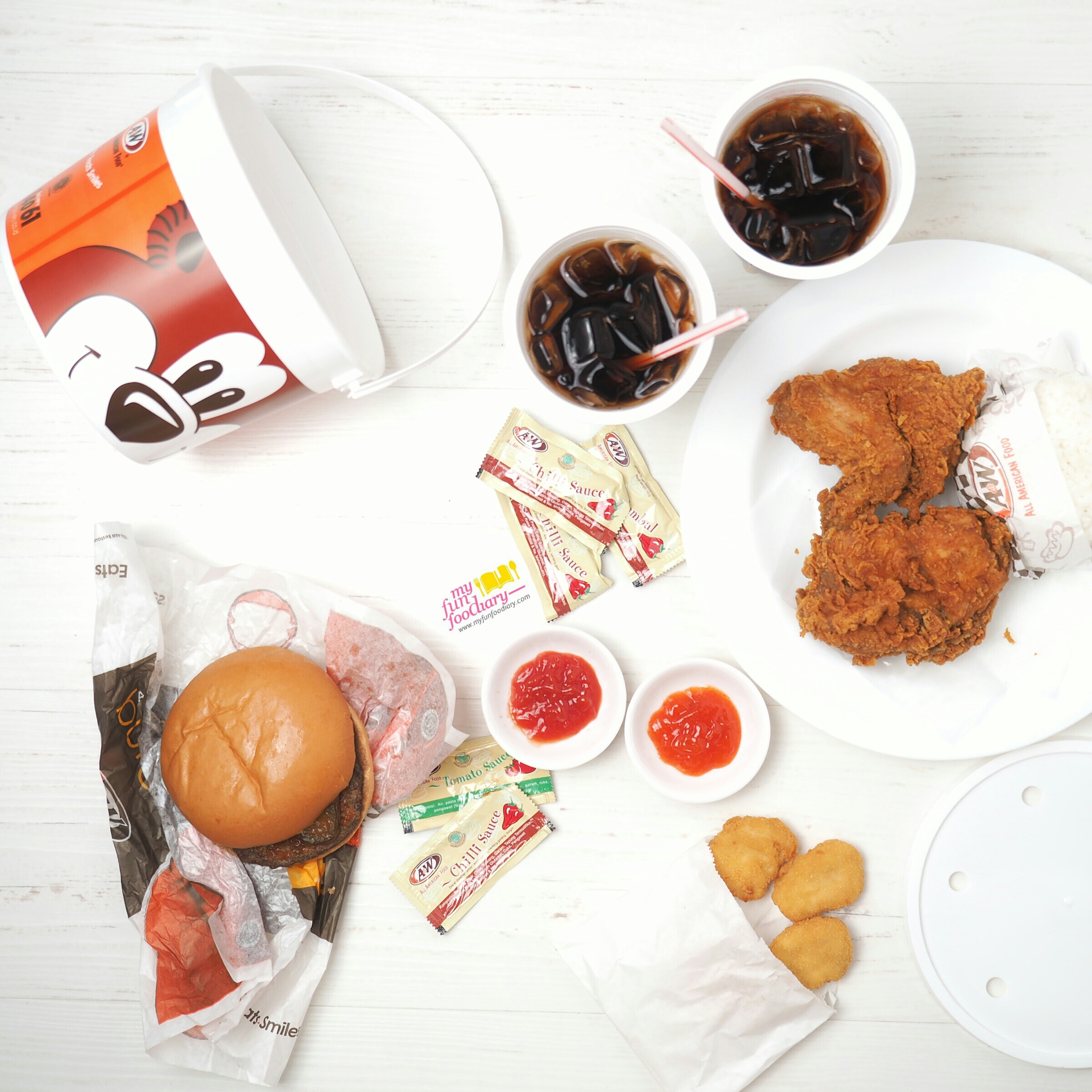 Picnic Barrel A&W Chicken via Foodpanda by Myfunfoodiary