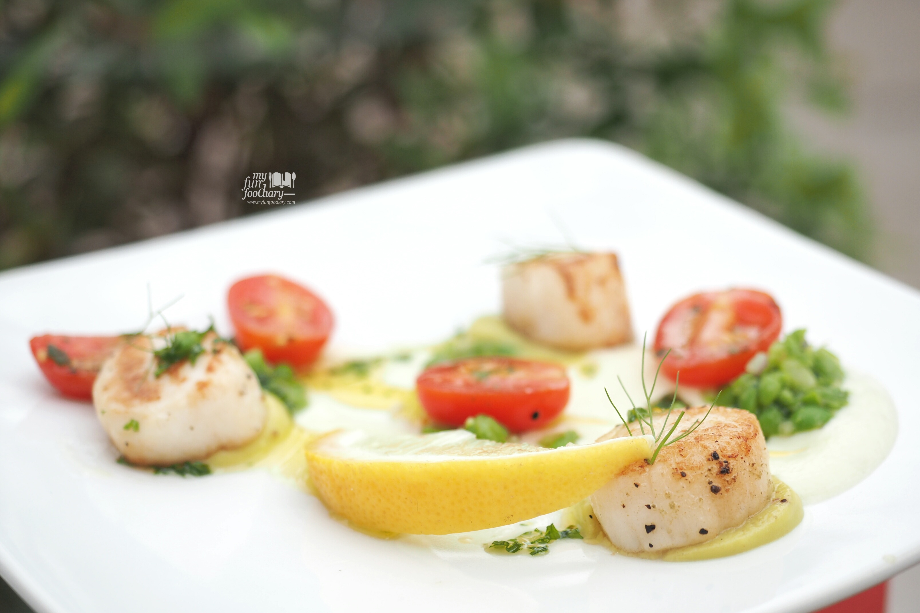 Seared Canadian Scallops  at Mockingbird Fine Dining by Myfunfoodiary