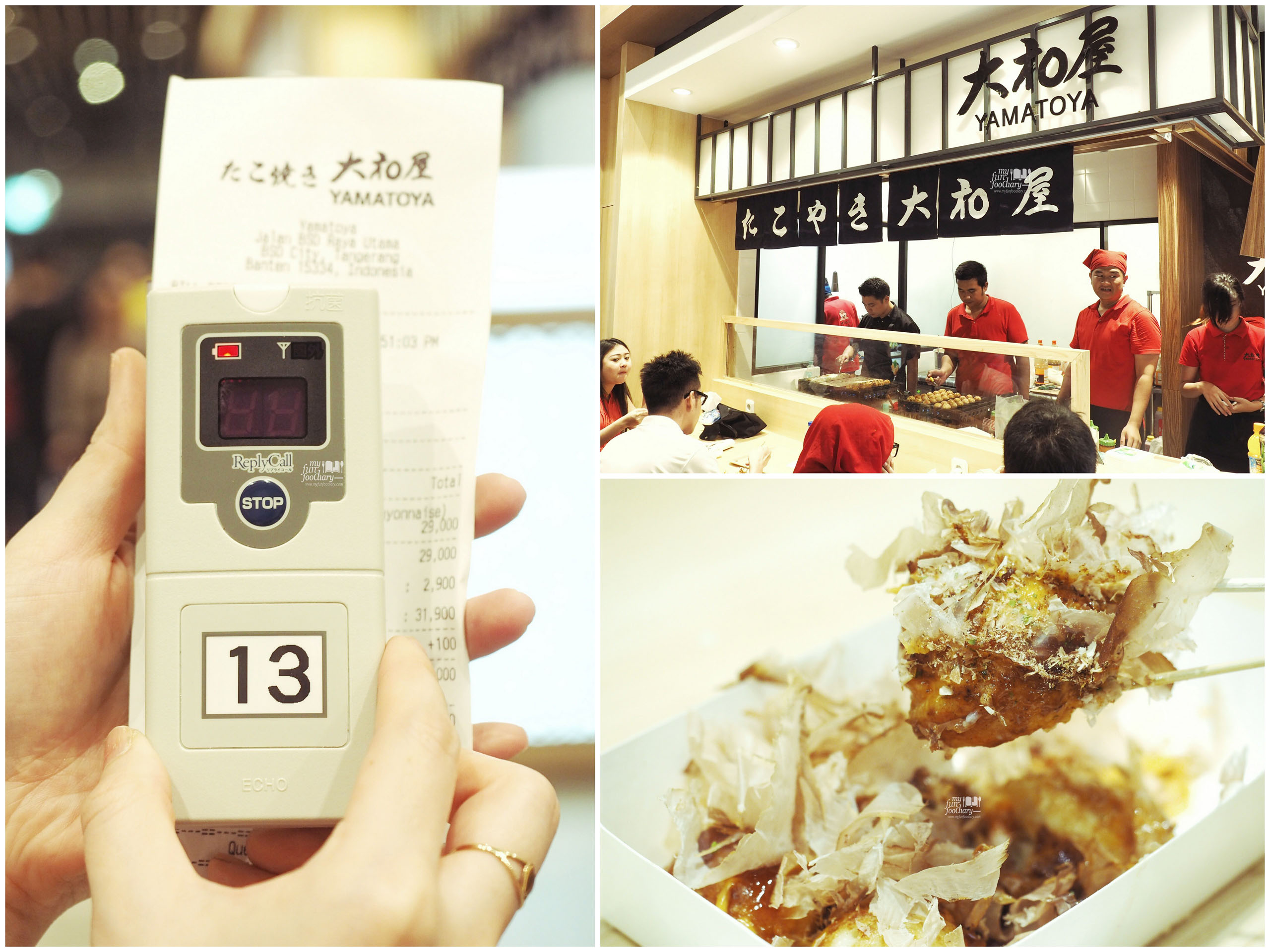 Takoyaki at Yamatoya at The Food Culture AEON Mall by Myfunfoodiary collage