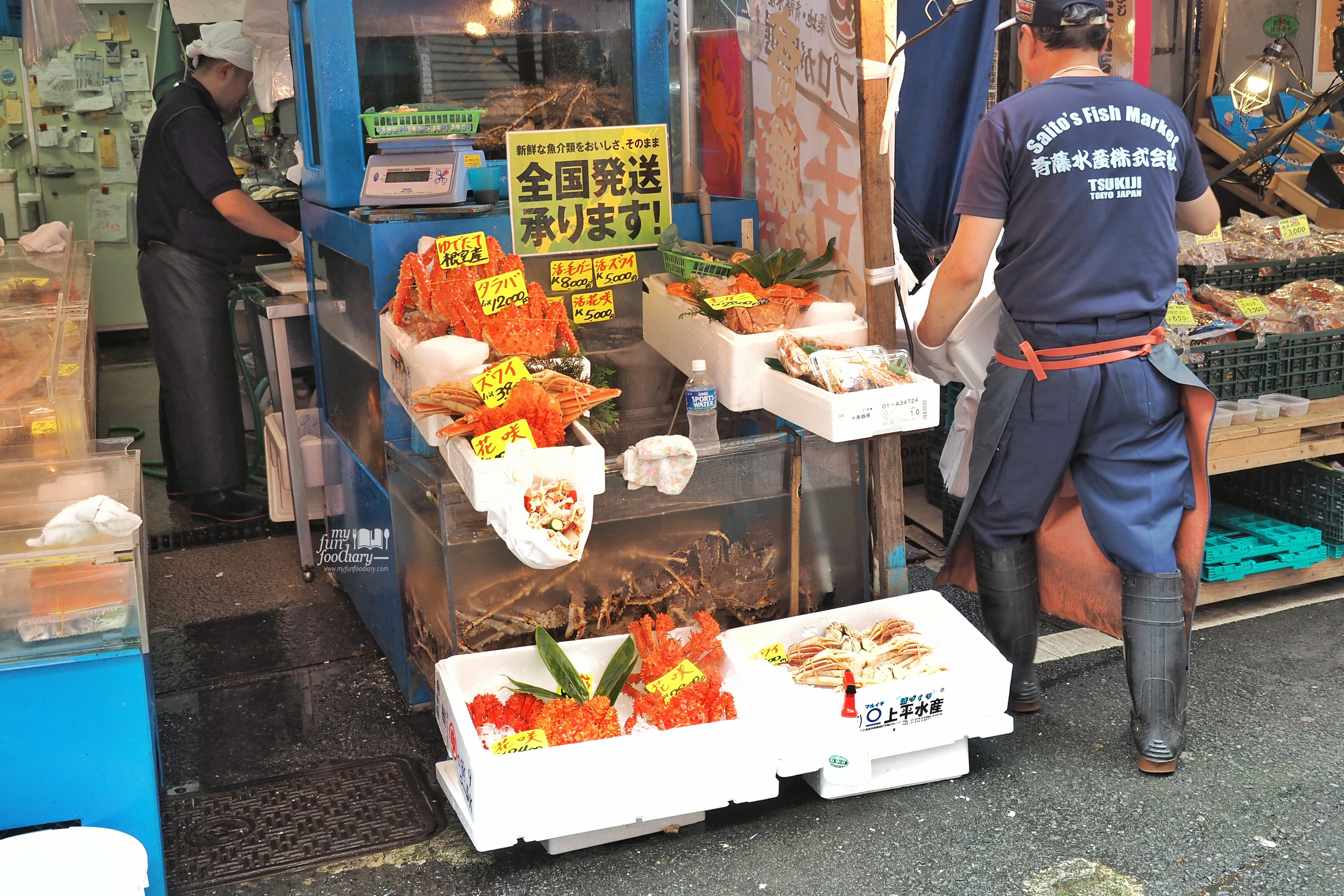 King Crab at Tsukiji Market by Myfunfoodiary
