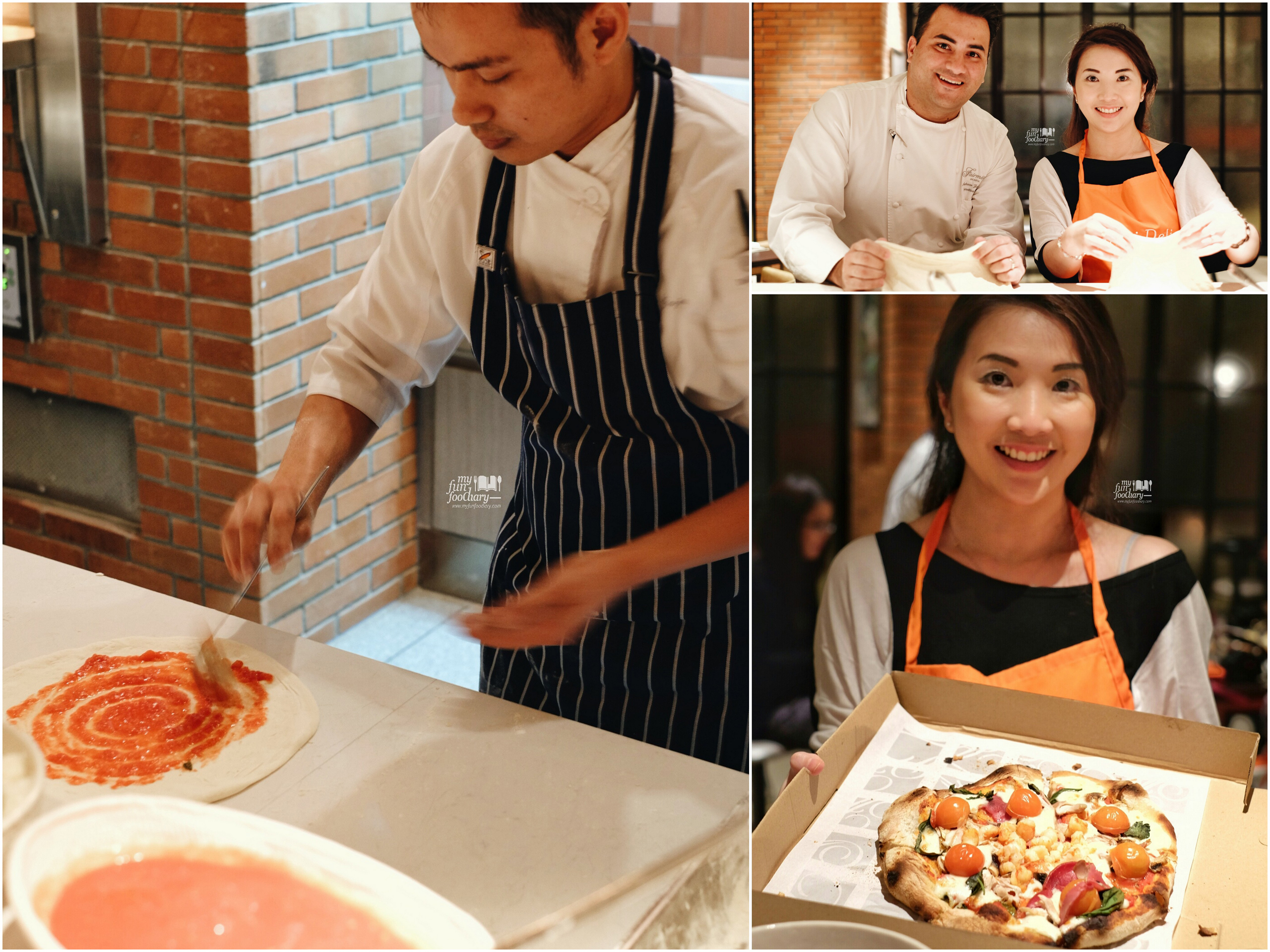 Me and Chef Andrew in Pizza Making Session together with Chef Gozali - by Myfunfoodiary