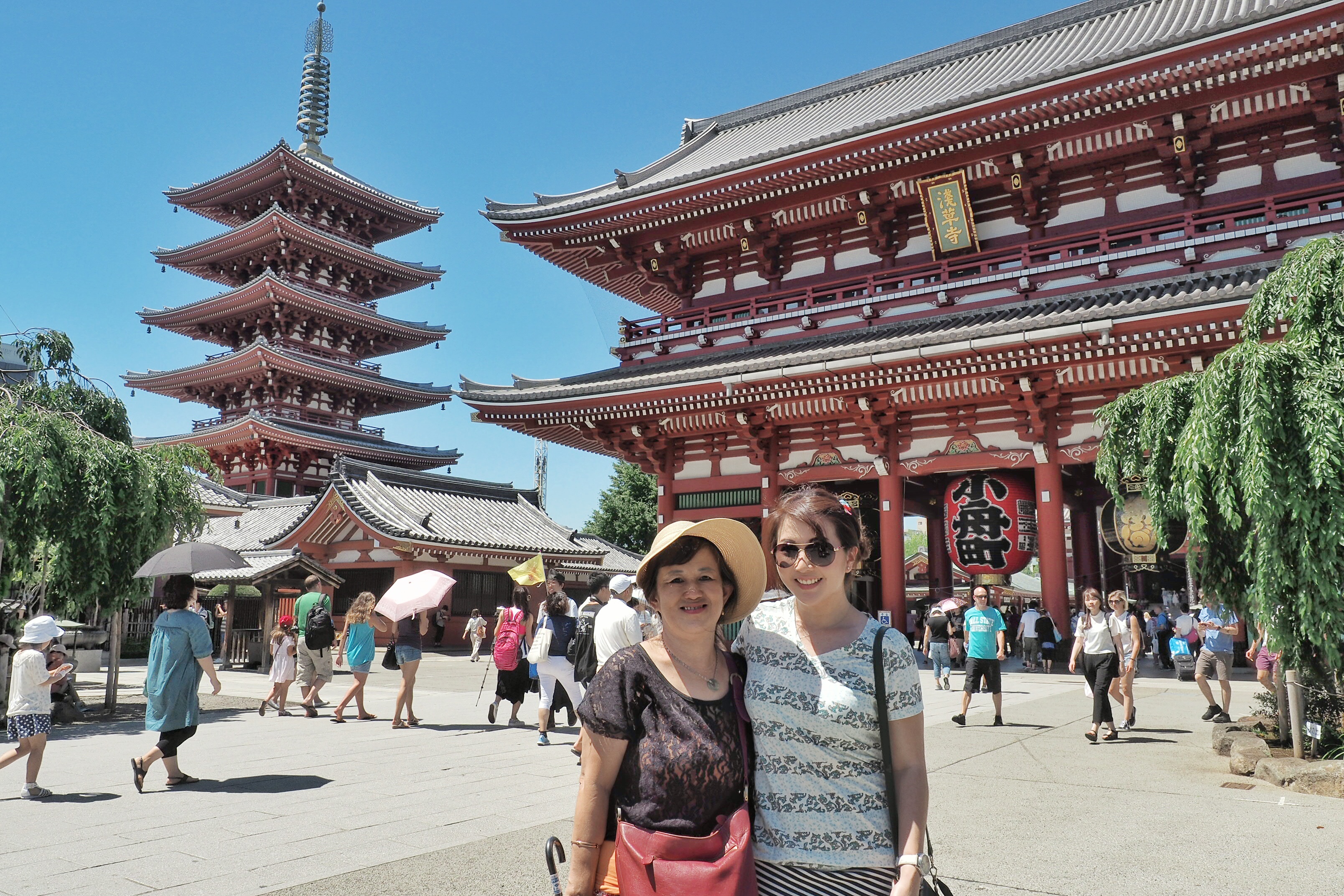 Me and Mom in Law at Sensoji Temple by Myfunfoodiary